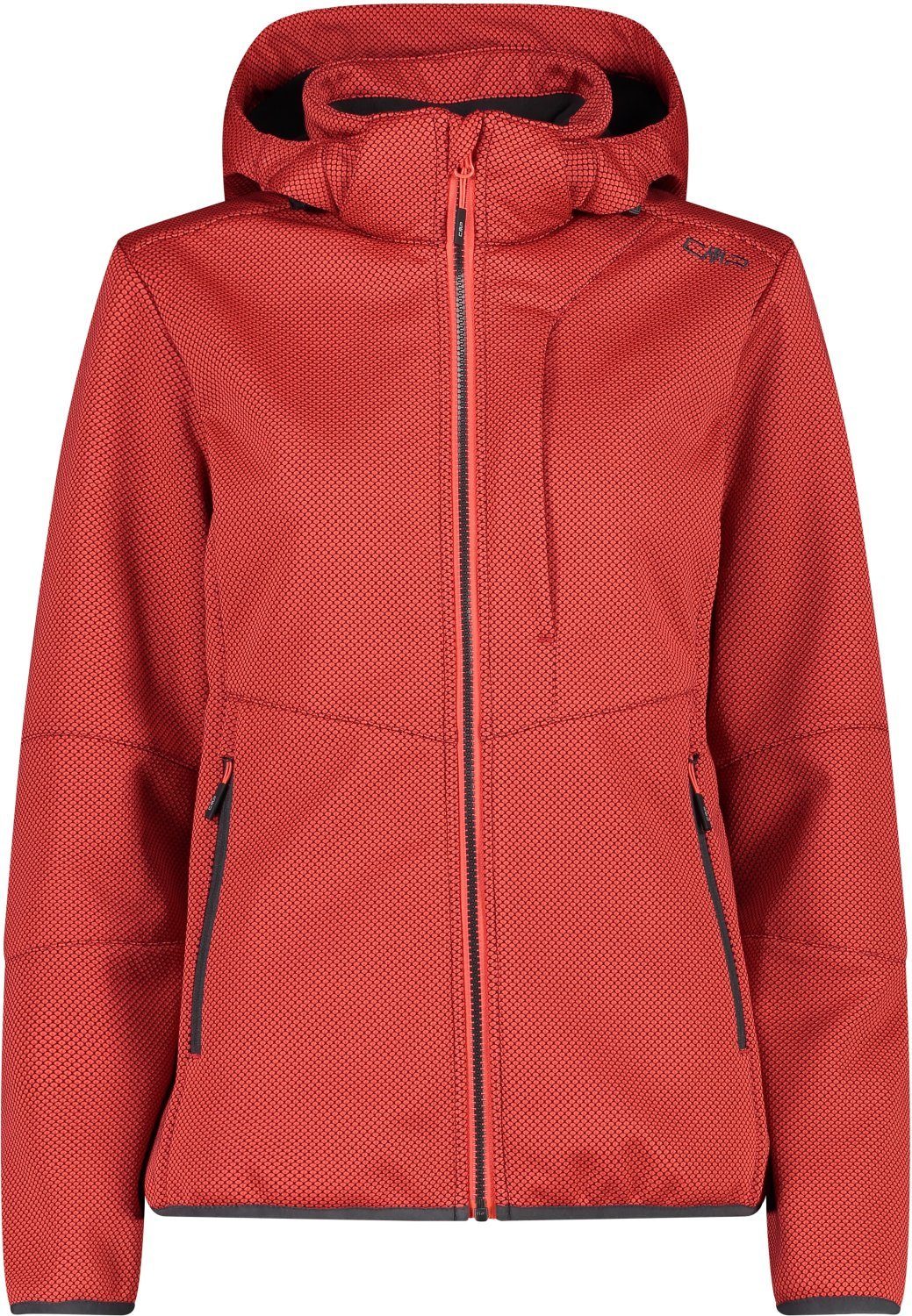 CMP Funktionsjacke WOMAN JACKET ZIP HOOD CAMPARI-ANTRACITE