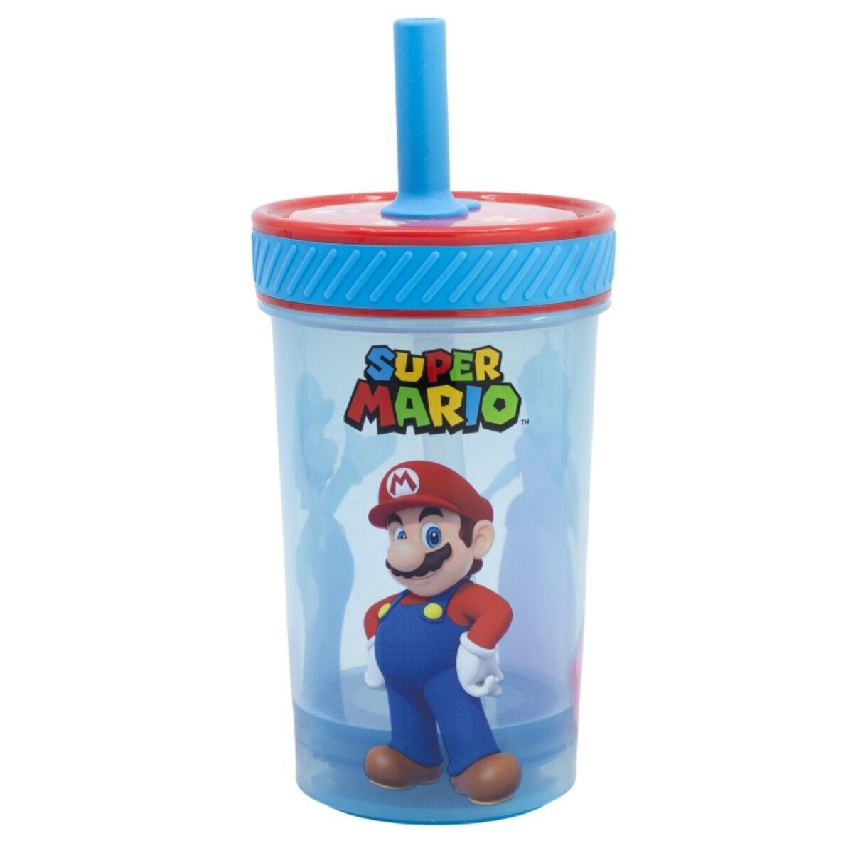 Super Mario Trinkflasche Super Mario Kippsicher Trinkbecher PP 370ml Drop Safe