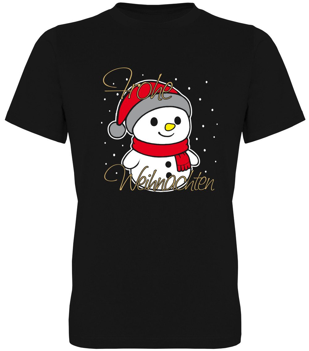 G-graphics T-Shirt Frohe Weihnachten – Schneemann Herren T-Shirt mit schönem Winter- & Weihnachtsmotiv
