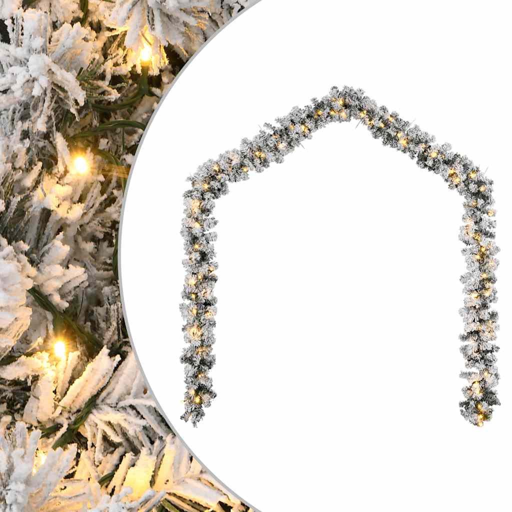 vidaXL Außen-Wandleuchte, Weihnachtsgirlande mit LED-Leuchten Grün 5 m PVC günstig online kaufen