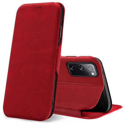 CoolGadget Handyhülle Business Premium Hülle für Samsung Galaxy S20 FE 6,5 Zoll, Handy Tasche mit Kartenfach für Samsung S20 FE 5G Schutzhülle