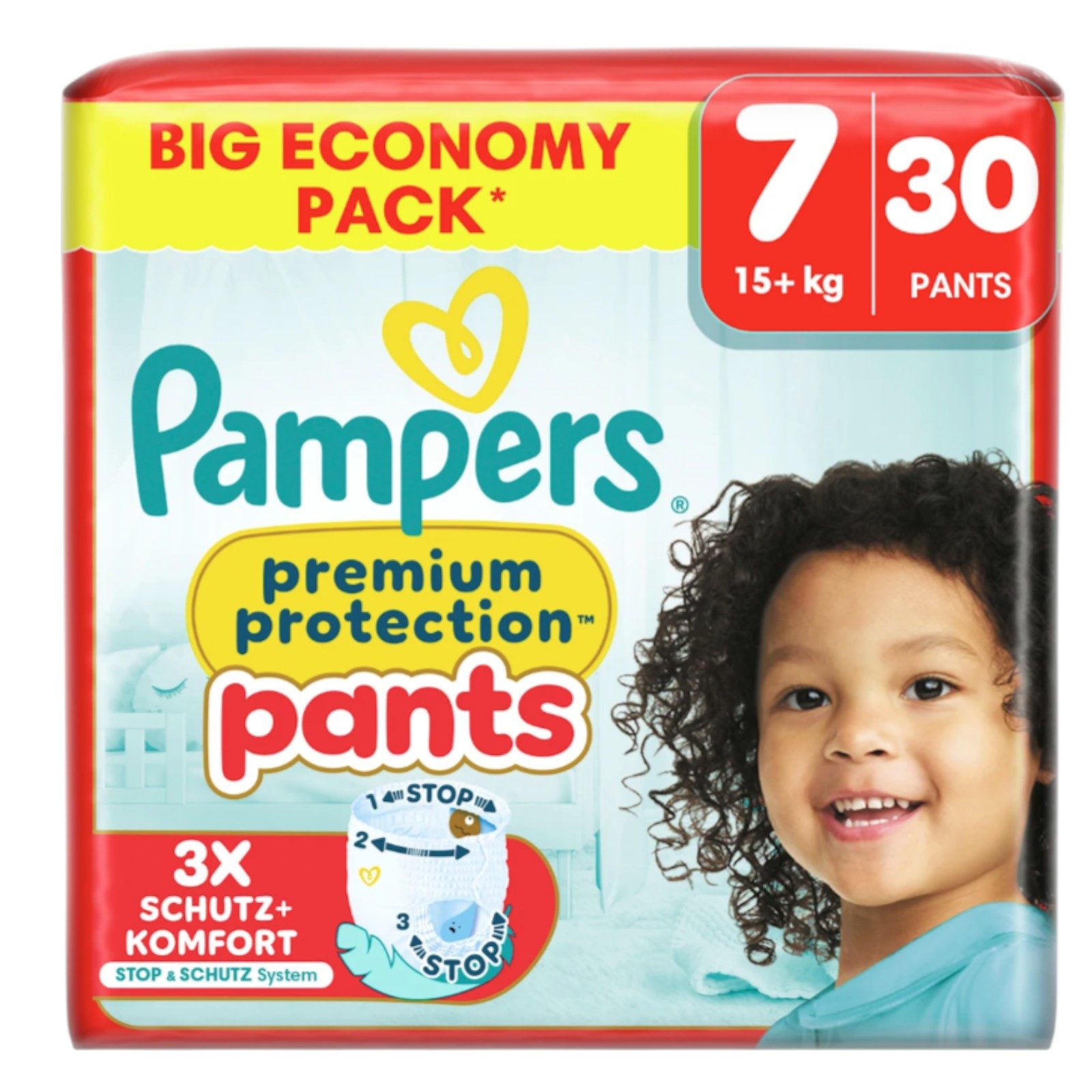Pampers Windeln Baby Pants Premium Protection Gr.7 XL (15+ kg), Big Pack, 30 St