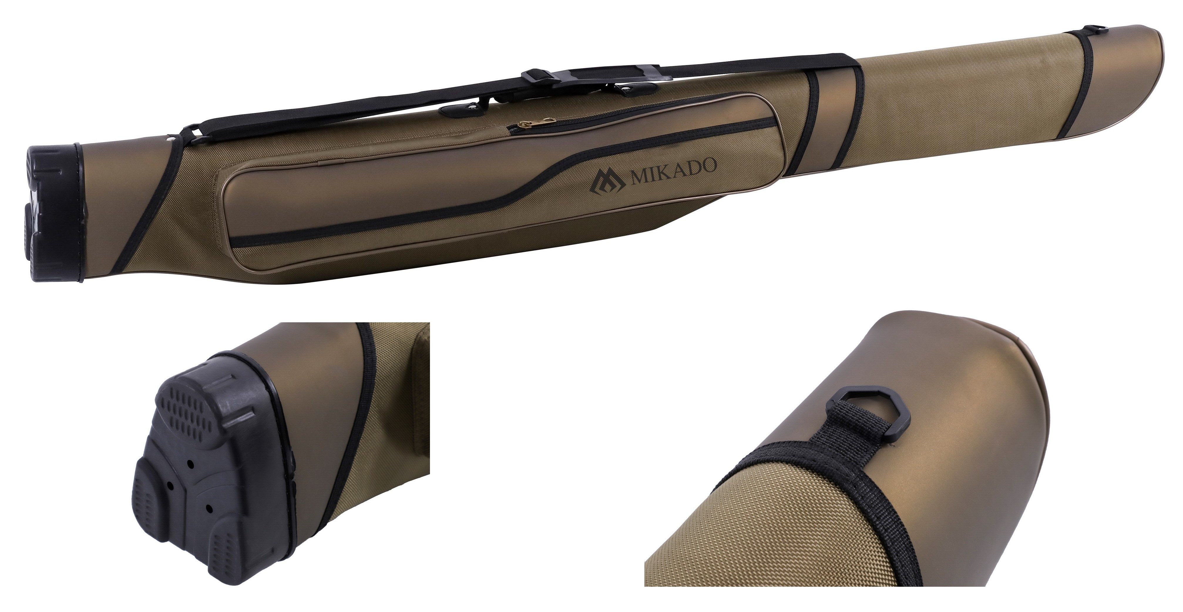 MIKADO Total Fishing Angelrutentasche Rutenfutteral 1 Fach - versteift - 135cm 150cm - Angel Tasche