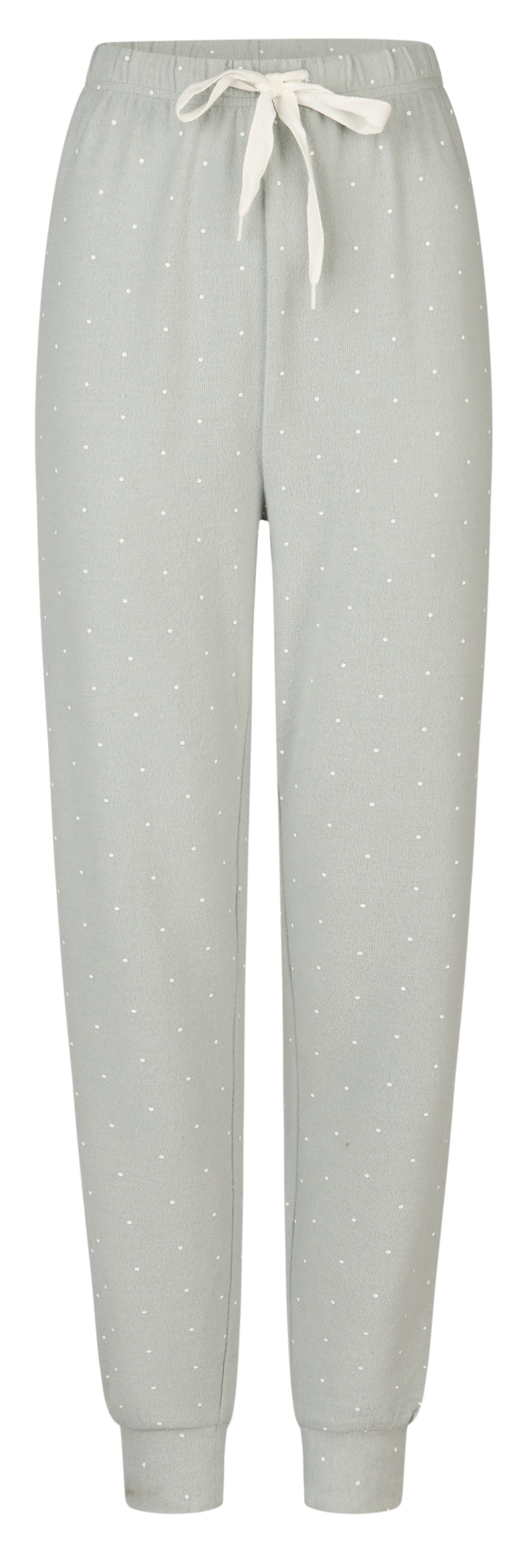 By Louise Pyjamahose Damen Fleece Pyjamahose (1-tlg) Modisches Design Fleece