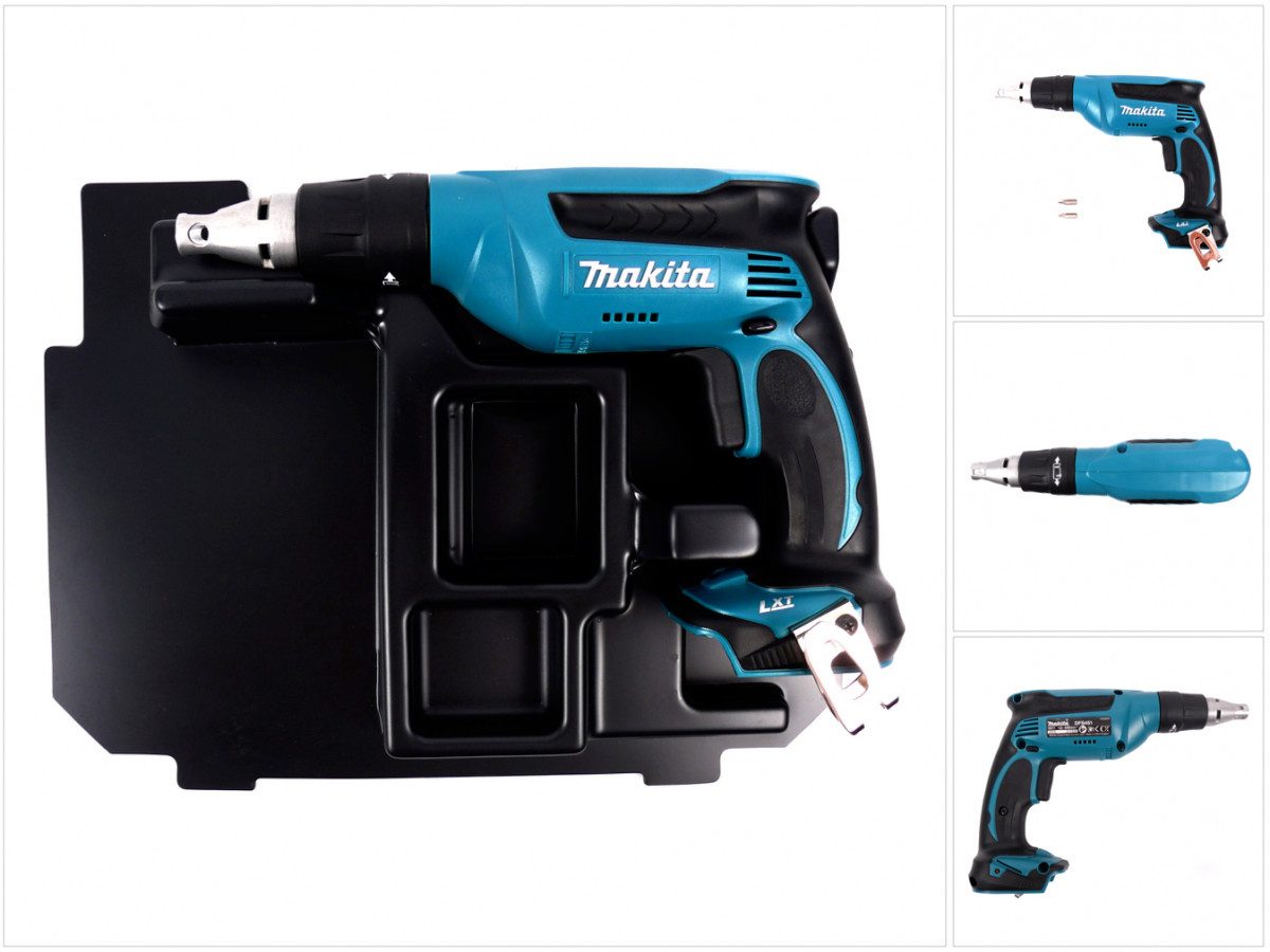 Makita Akku-Trockenbauschrauber DFS 451 ZE 18 V Li-ion Akku - Schnellbauschrauber mit Einlage