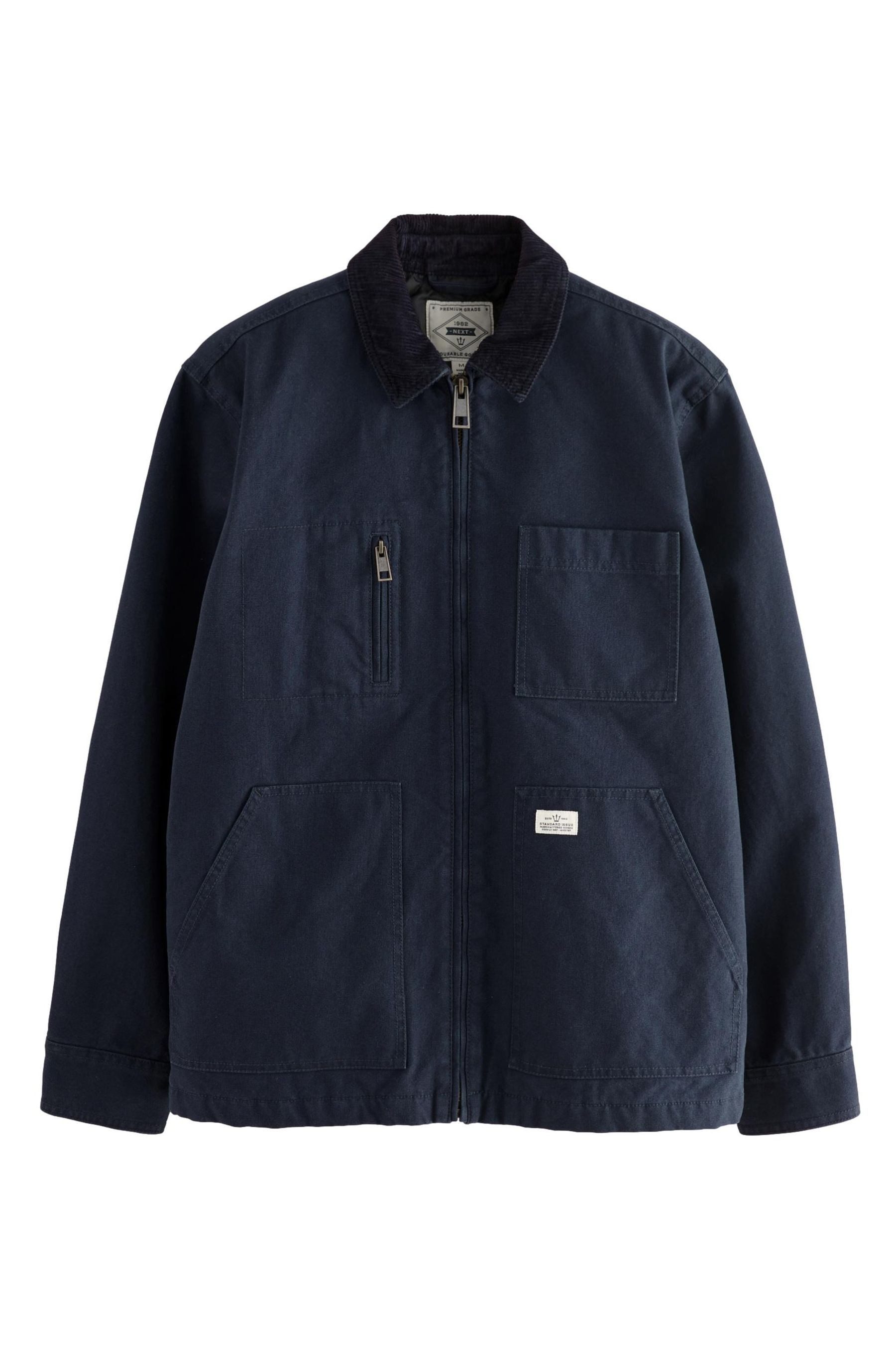 Hemdjacke Hemdjacke mit durchgehendem RV aus Baumwolle