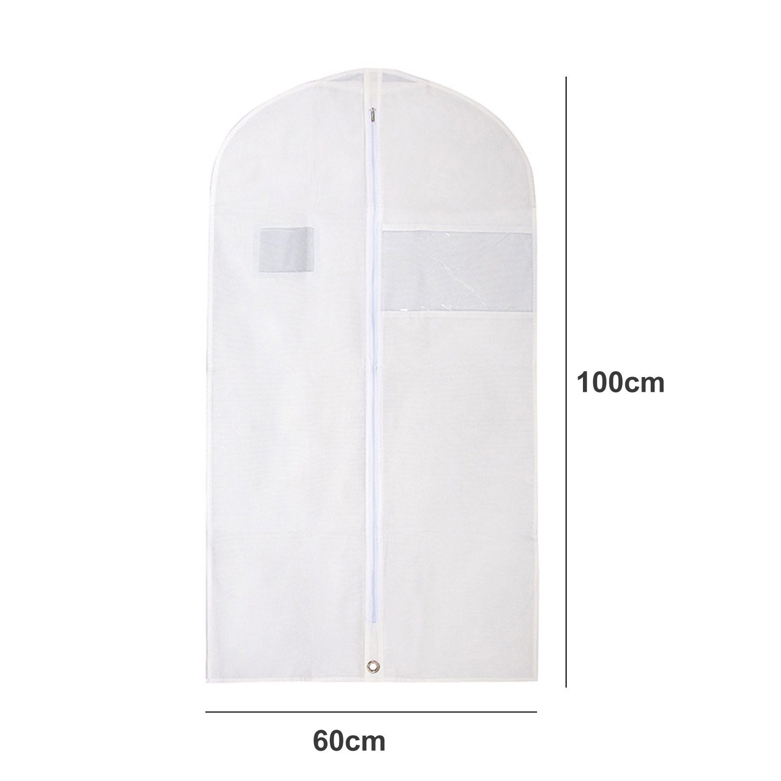 Rutaqian Kleidersack Kleidersack 1 für den Stück Mäntel, für die Aufbewahrung, Kleider Weiß