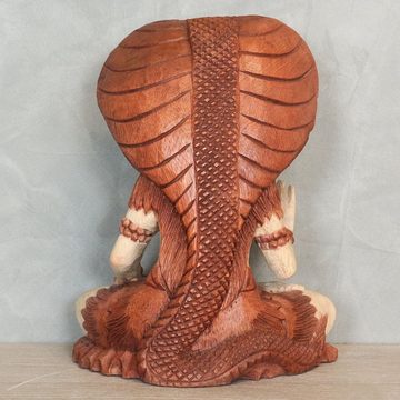 Oriental Galerie Dekofigur Holzfigur Sitzende Shiva 30 cm (1 St)