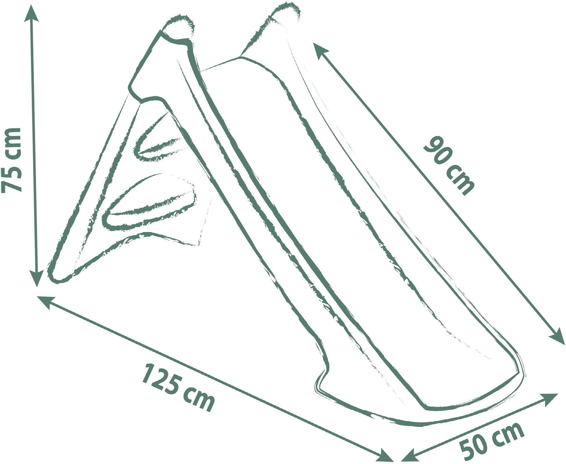 Smoby Rutsche Outdoor Spielzeug Garten Life Rutsche XS grün 7600820629