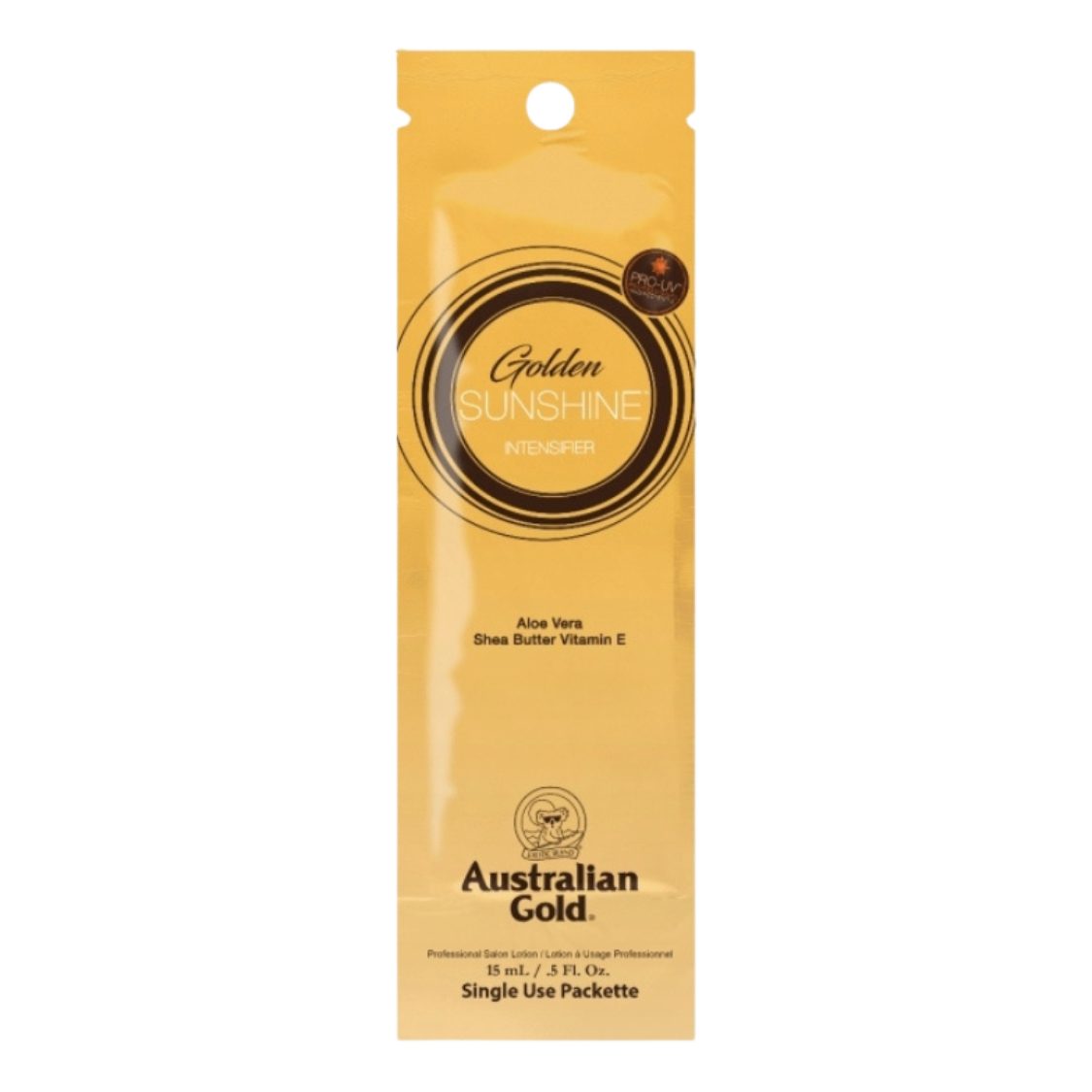 Australian Gold Selbstbräunungslotion Australian Gold Golden Sunshine Bräunungsbeschleuniger 15 ml, mit Aloe Vera, Sheabutter und Vitaminen A & E