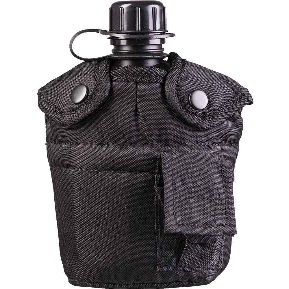 Mil-Tec Feldflasche US Feldflasche 1L mit Hülle und Alu-Becher