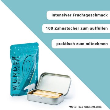 Perfekto24 Mundpflegecenter Wunder Zahnstocher mit Geschmack - 3er Bundle Eisbonbon