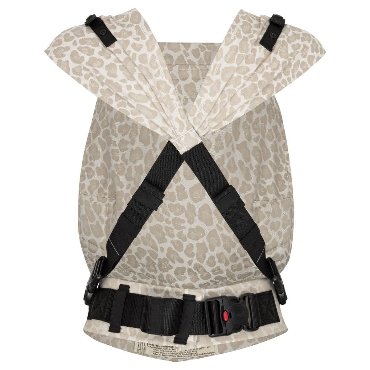 Hoppediz Babytrage Primeo, ab Geburt (2,5 kg) Bauchtrage & Rückentrage aus 100 % Bio-Baumwolle