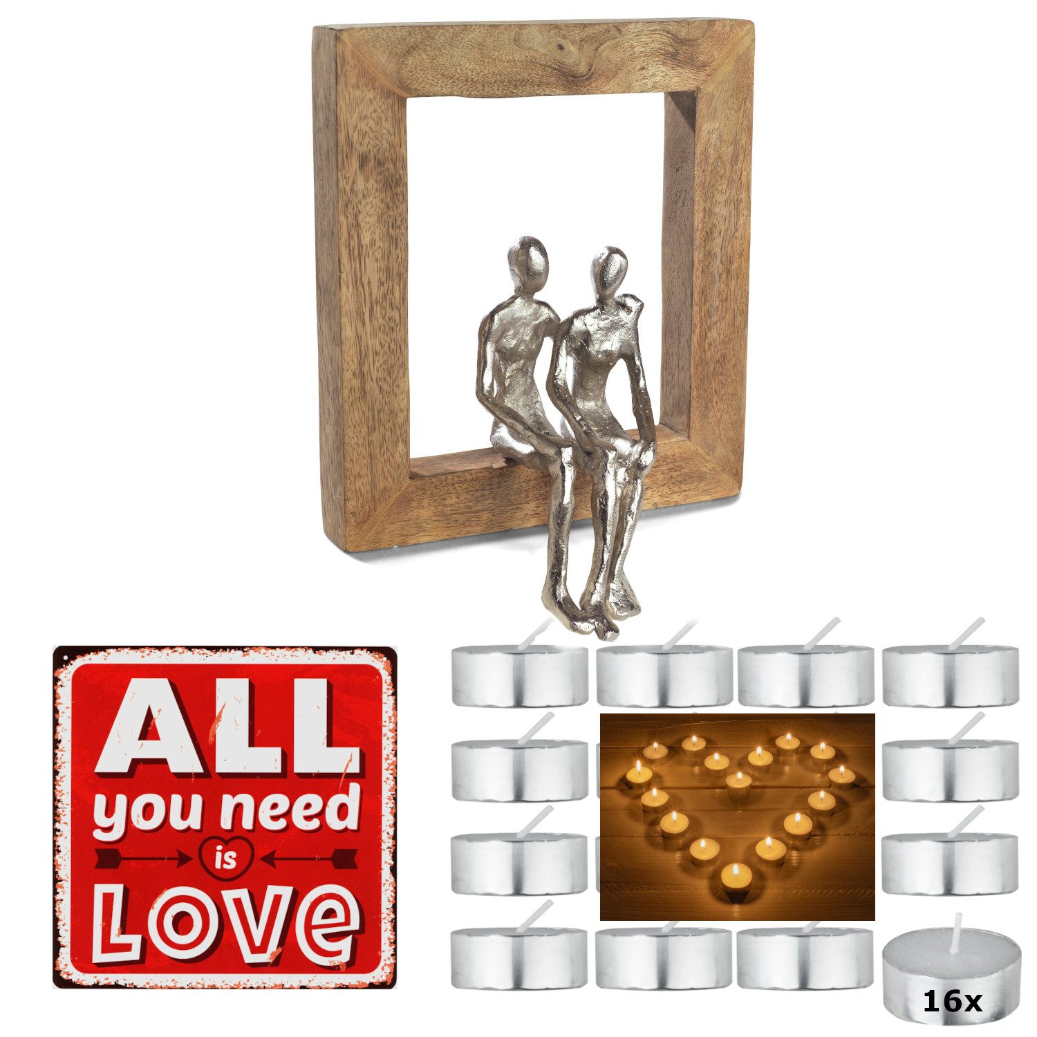 Moritz Dekoobjekt Geschenk-Set Valentinstag Hochzeit Jahrestag Bundle 13