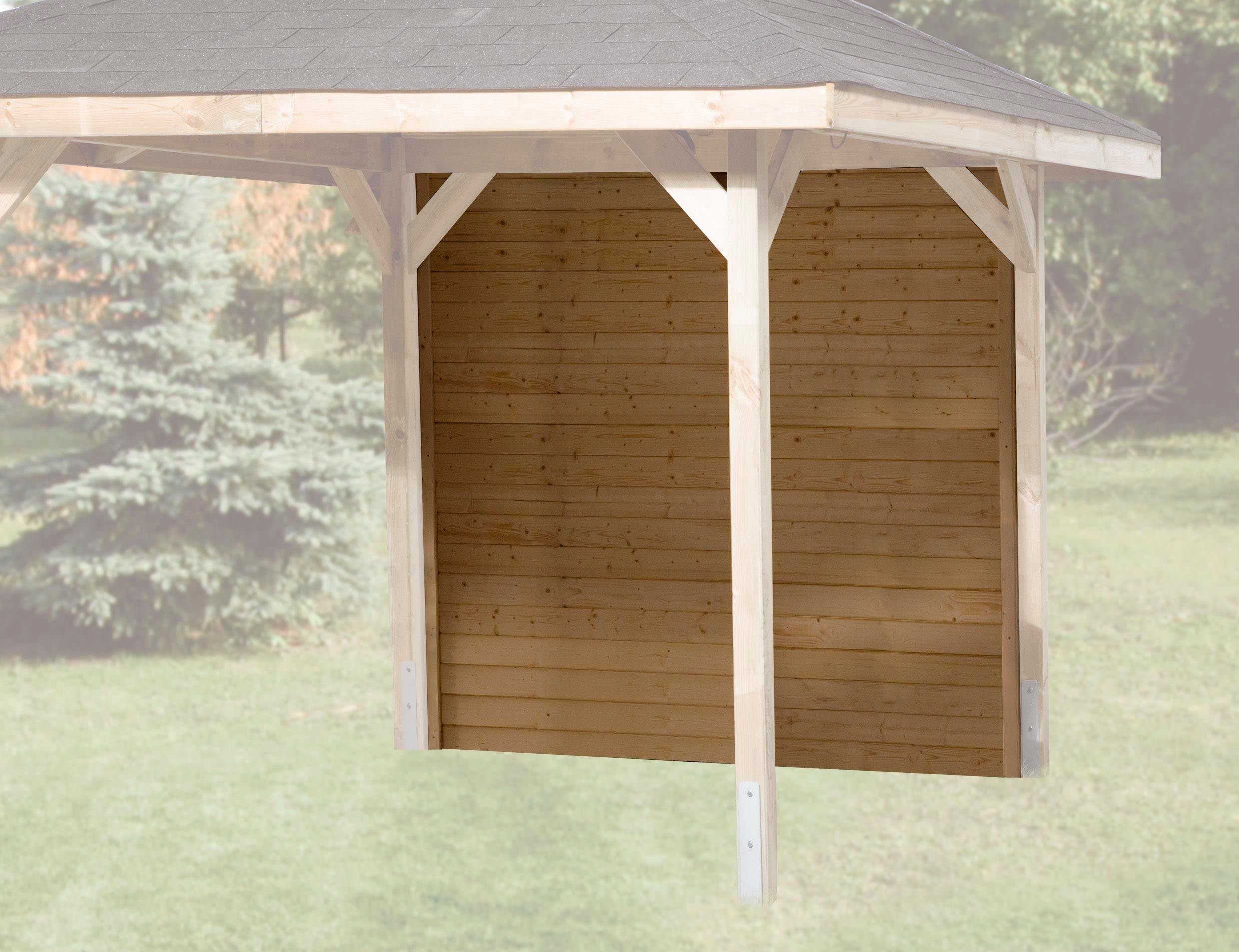 weka Gartenhaus-Seitenwand Lauben-Seitenwand, BxH:250x200 cm, Wandelement geschlossen für Gartenoase 651 Gr.2 und 651 C Gr.1