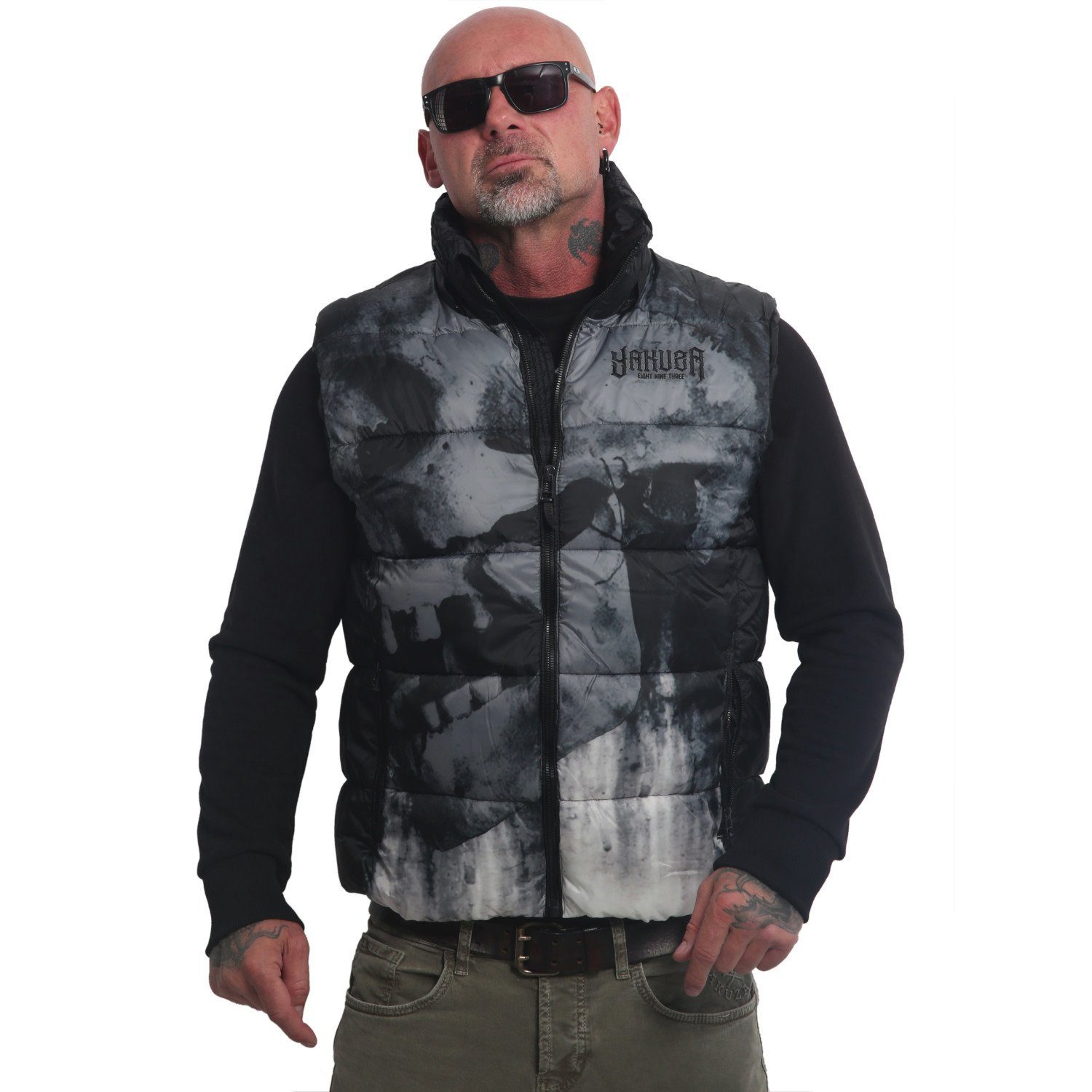 YAKUZA Steppweste Skull Tag