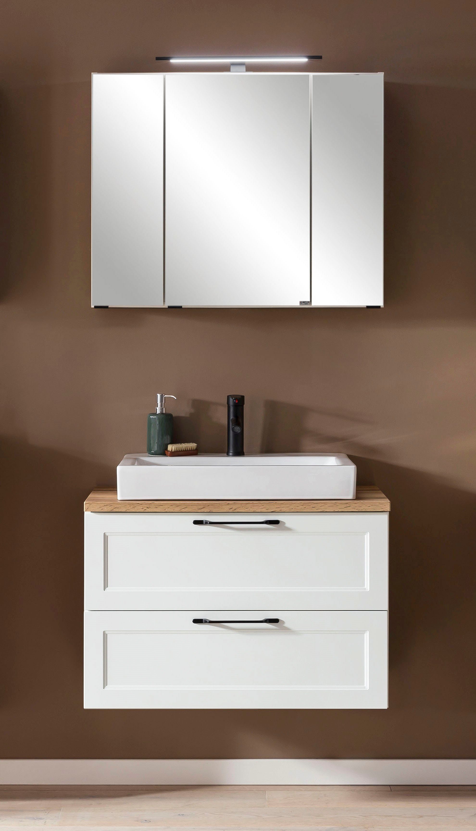 welltime Badmöbel-Set Lana, (Komplett-Set, 2-St), Badezimmer-Set, 2-teilig, günstig online kaufen