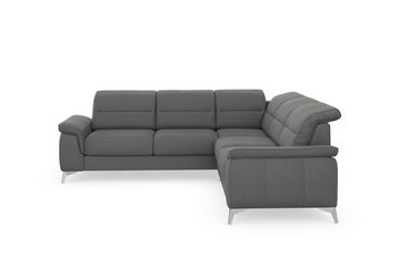 sit&more Ecksofa Sinatra L-Form, optional mit Kopfteilverstellung und Armteilfunktion