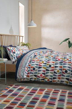 Bett-Set, Wendebare Bettgarnitur mit geometrischem Muster, Next, Bezug: Baumwolle, Polyester (recycelt)
