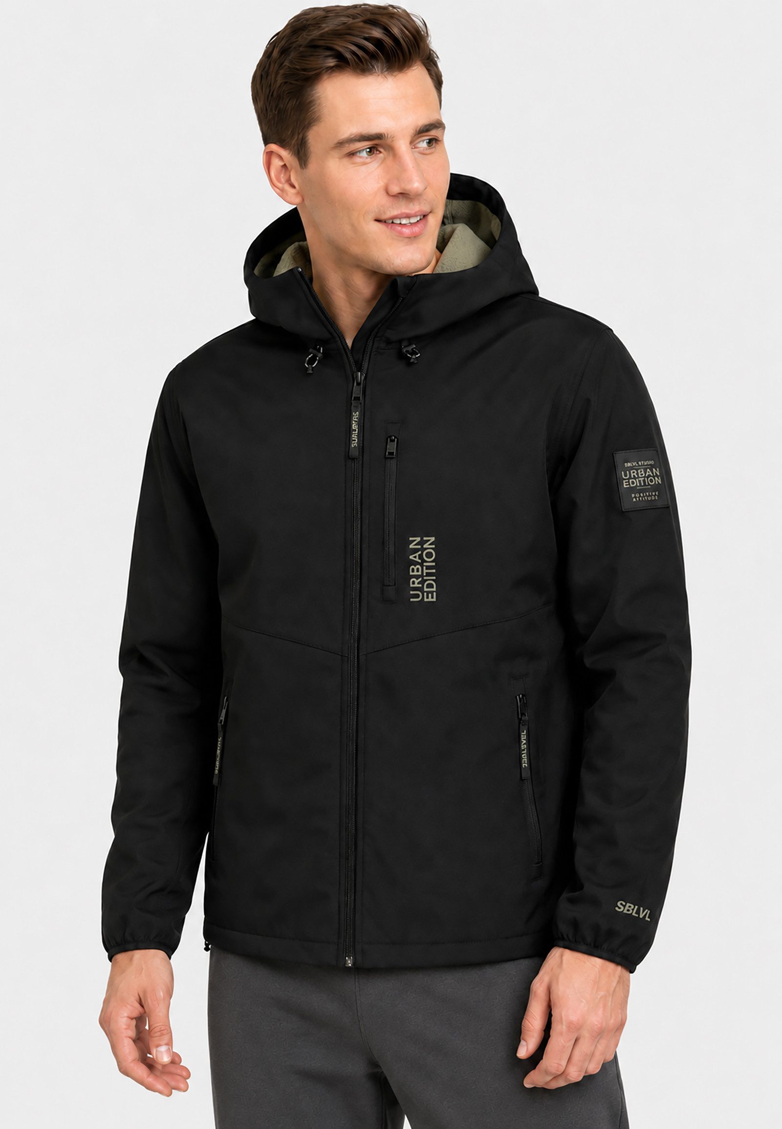 SUBLEVEL Blouson Lässiges Oberbekleidungsstück für Herren (1-St) Normal Fit Stehkragen Langarm Einfarbig wasserabweisend