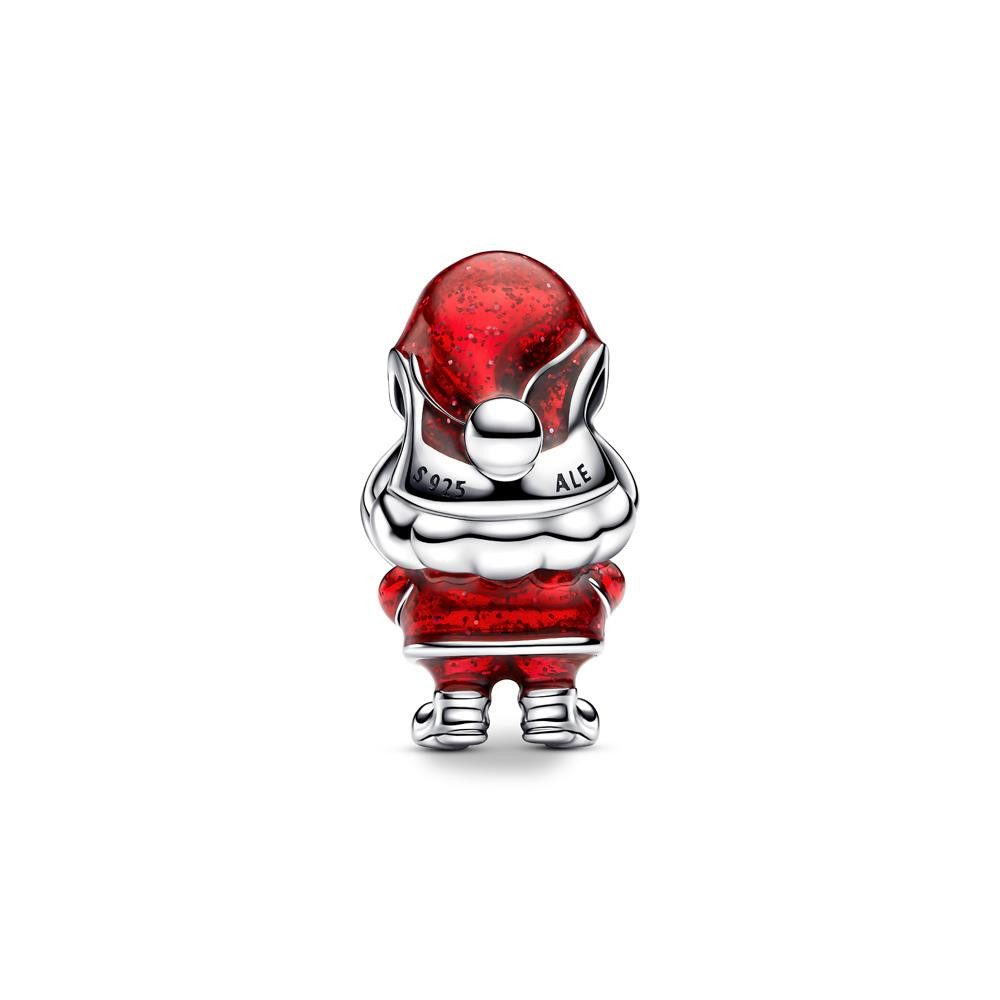 Pandora Charm-Einhänger PANDORA Beweglicher Weihnachtsmann Charm aus Sterlingsilber