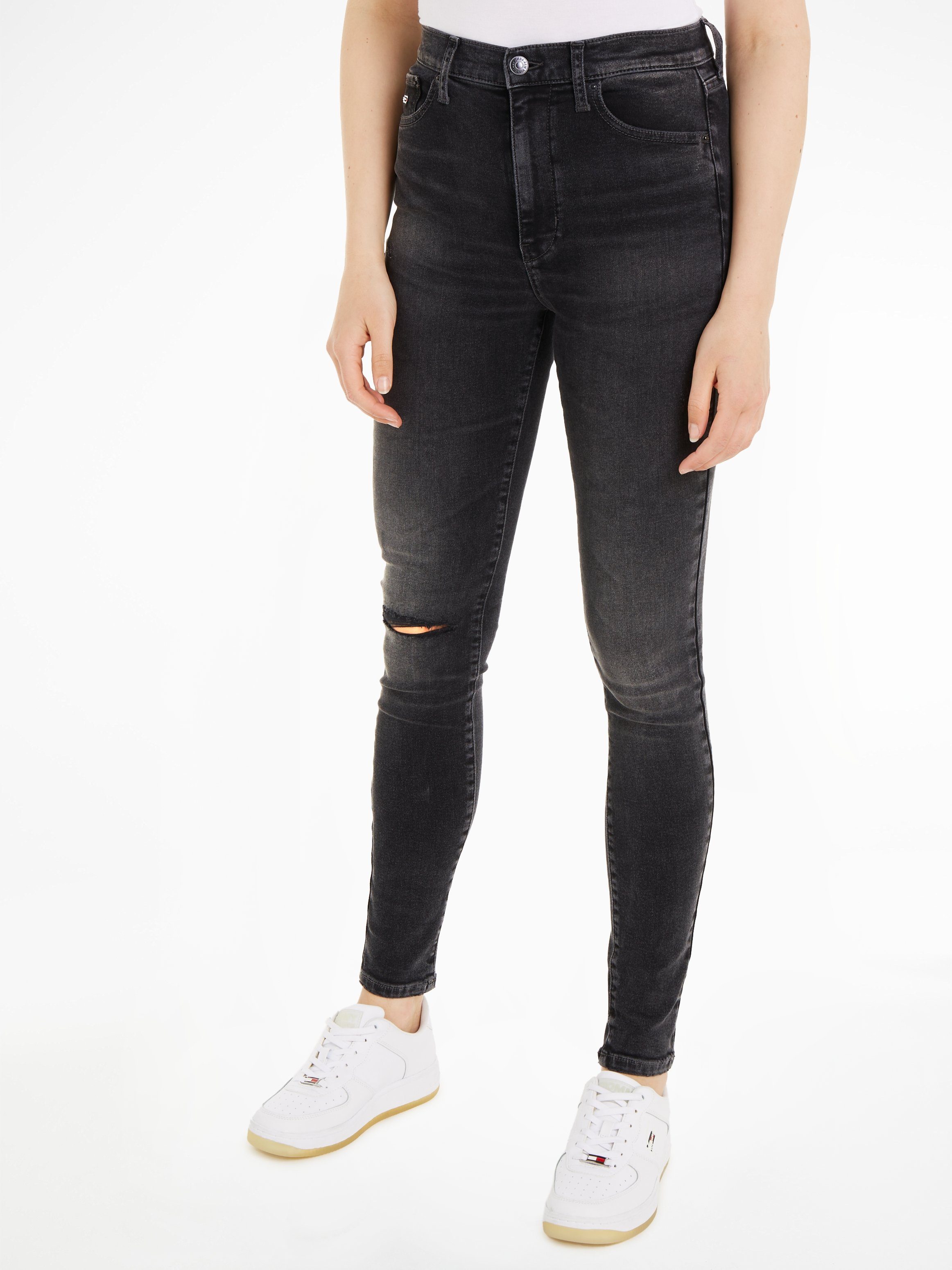 Tommy Jeans Skinny-fit-Jeans Sylvia mit Tommy Jeans Markenlabel & Badge