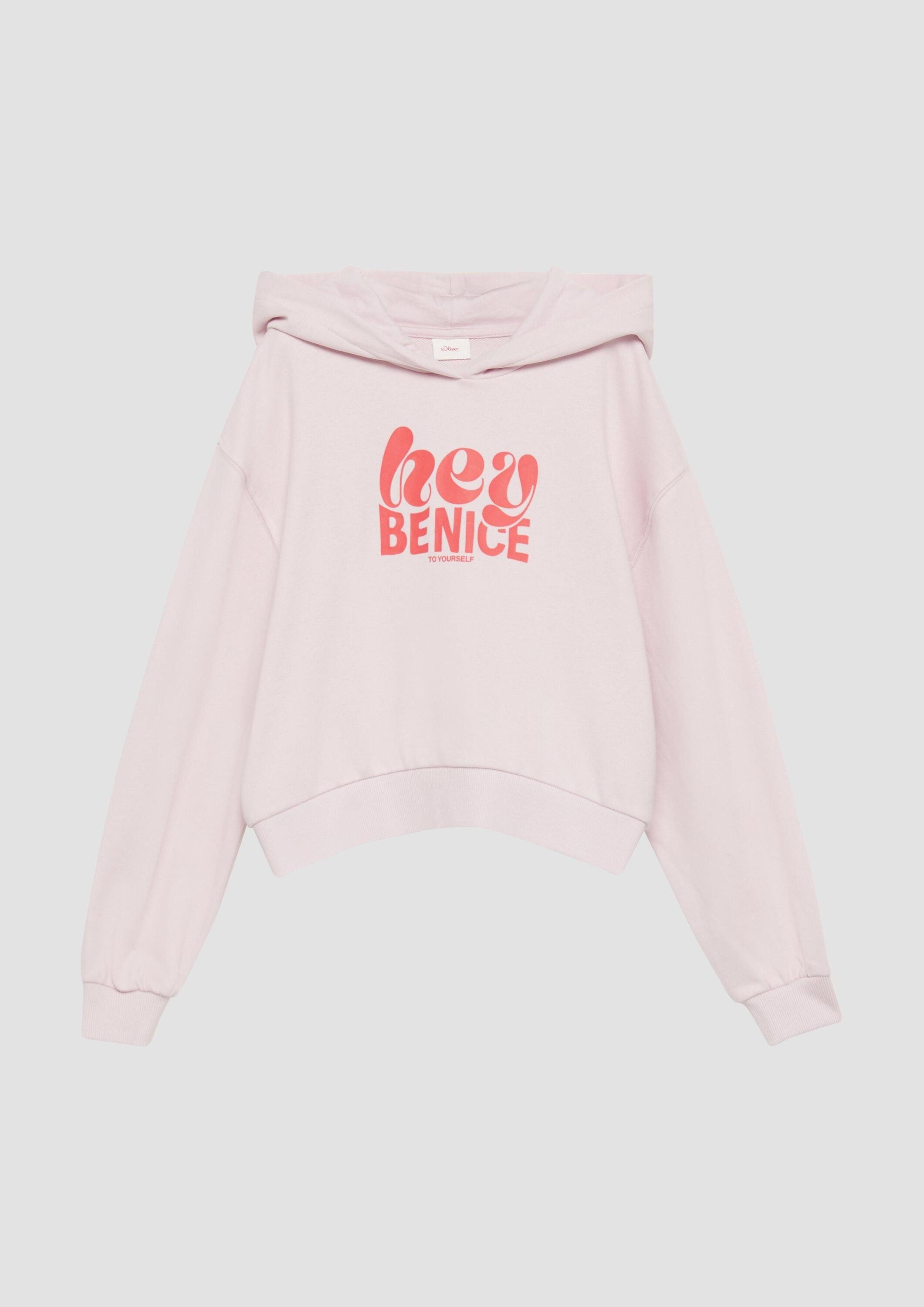 s.Oliver Sweatshirt Sweatshirt Oversized Kapuzen-Sweatshirt mit Front-Print günstig online kaufen