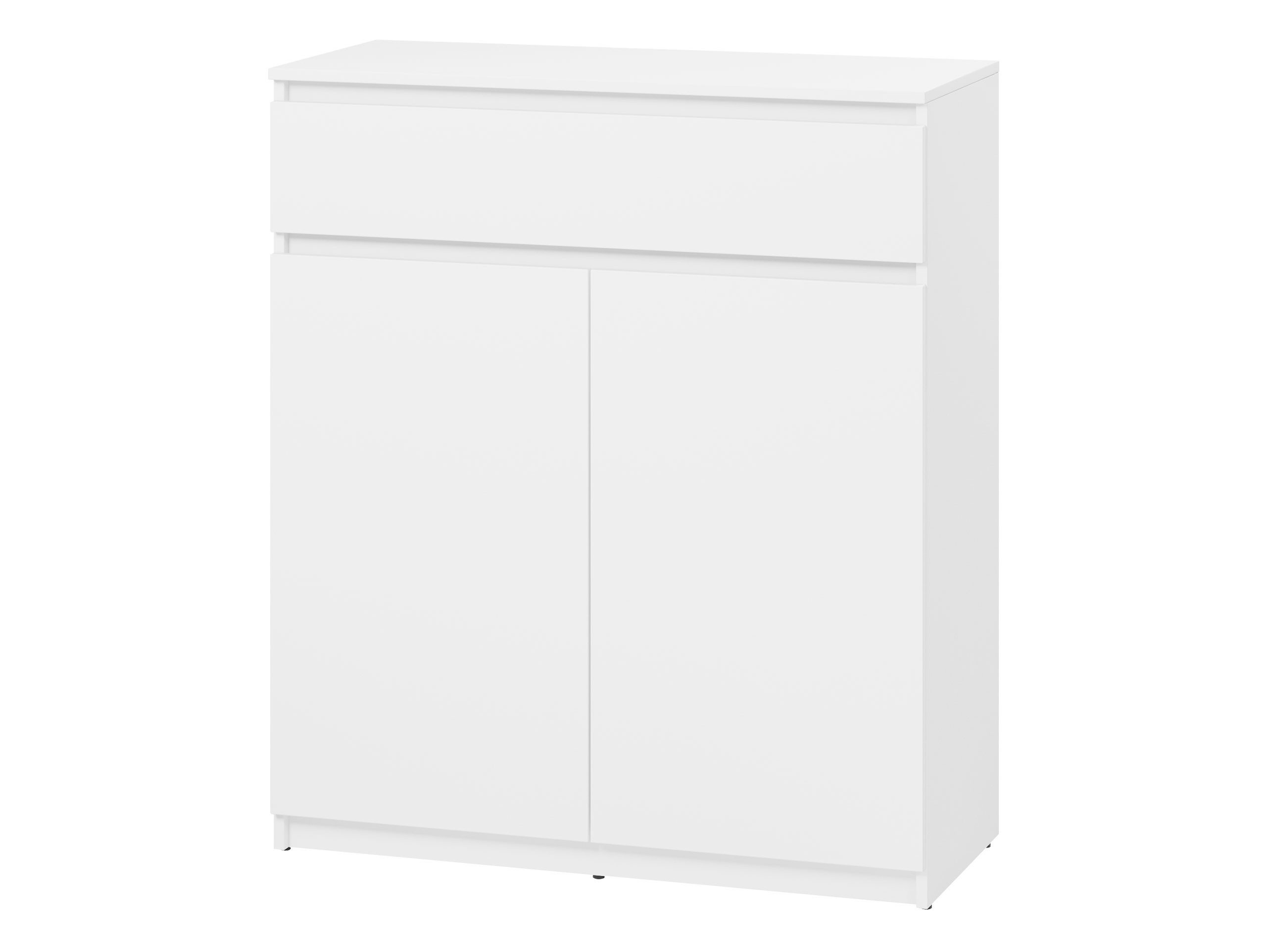 MIRJAN24 Kommode Simply 2D1S SM02 (mit zwei Drehtüren und Schublade), 92x40x107 cm