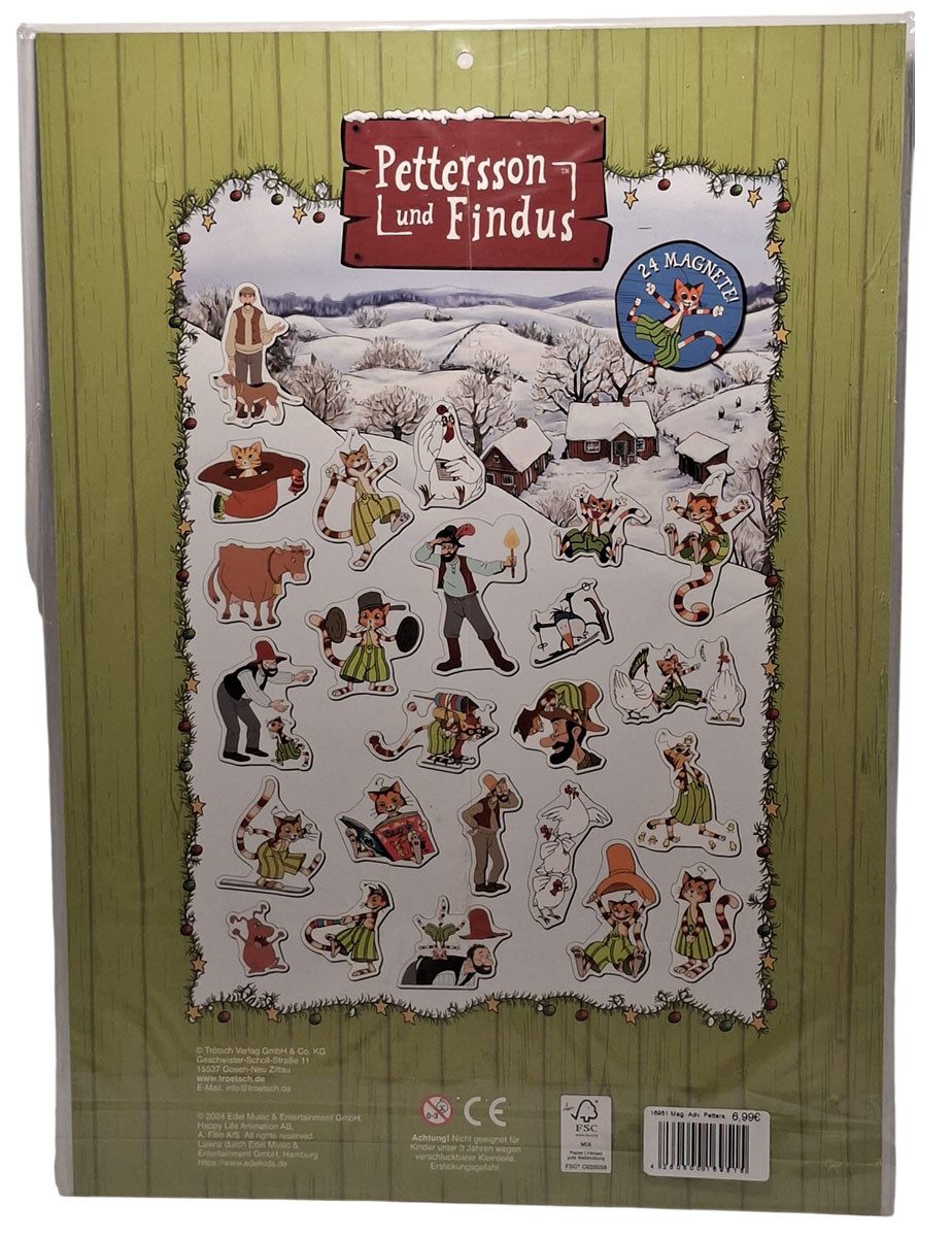 Trötsch Verlag Spielfigur TRÖTSCH 16951 Pettersson & Findus Magnet-Adventskalender mit Figuren – Bild 2 von 2