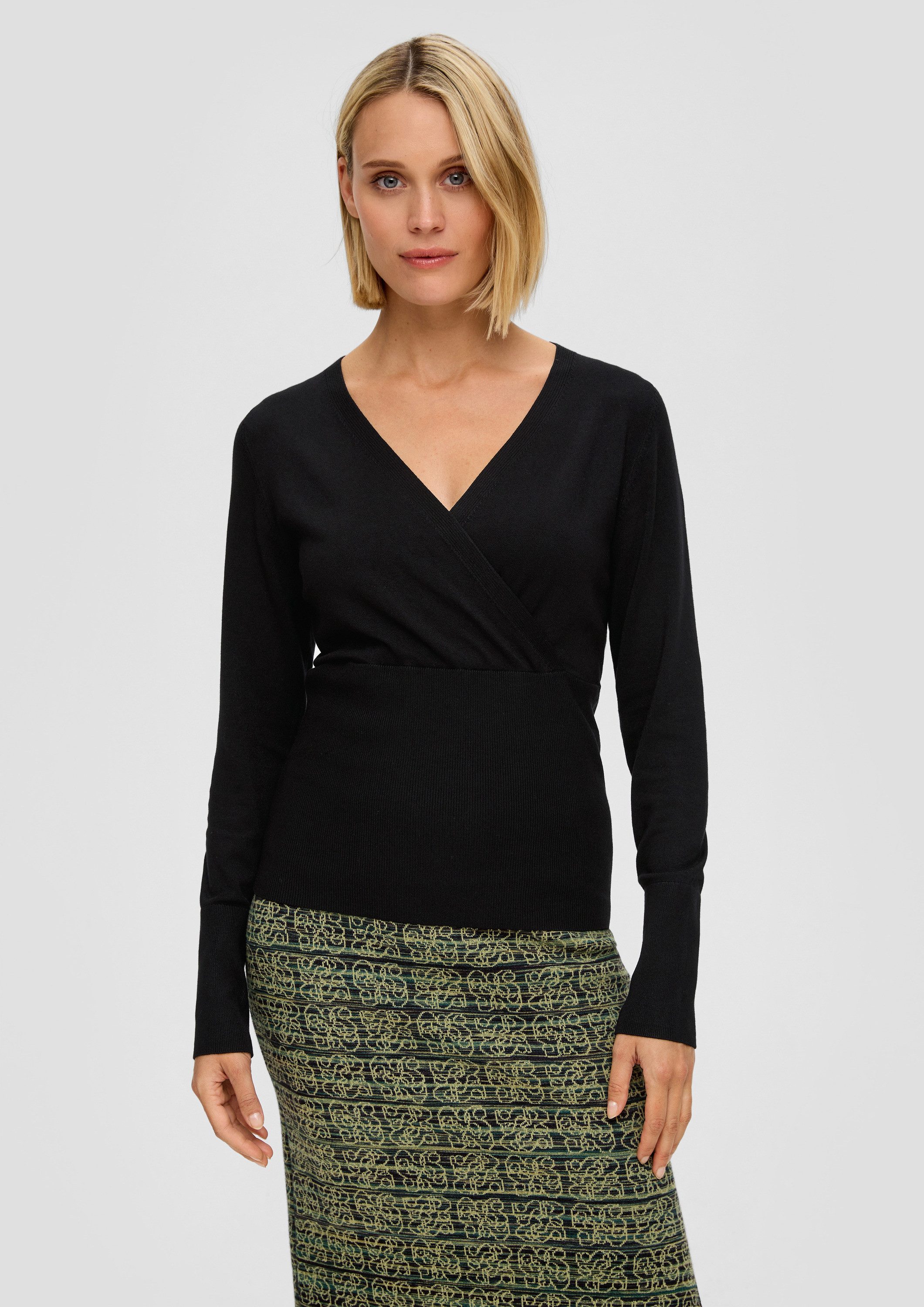 BLACK LABEL Strickpullover (1-tlg) Plain/ohne Details