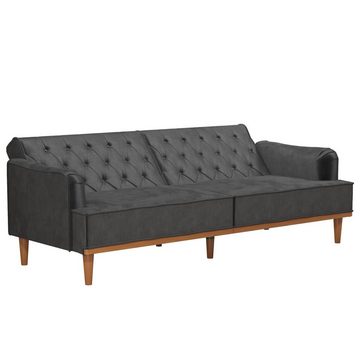 loft24 Schlafsofa Stella, mit Relaxfunktion, Knopfheftung, Breite 203 cm