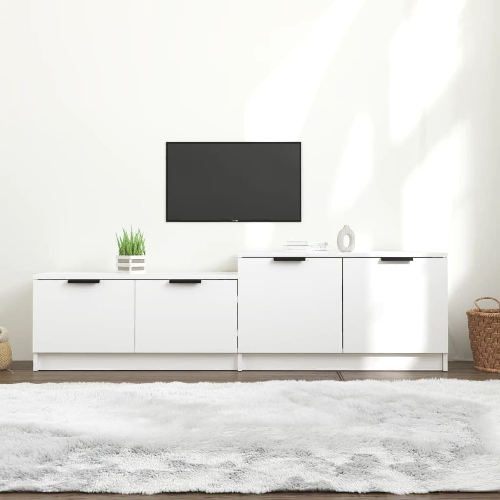 furnicato TV-Schrank Weiß 158,5x36x45 Holzwerkstoff cm