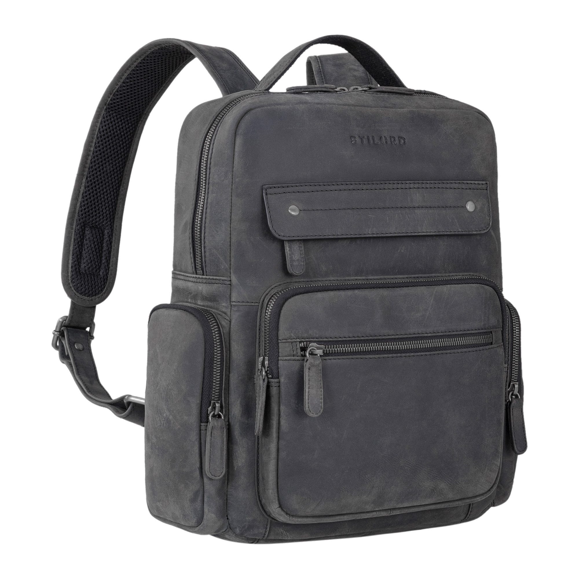 STILORD Notebookrucksack "Edison" Moderner Studenten-Rucksack mit Laptop-Fach 13,5 Zoll