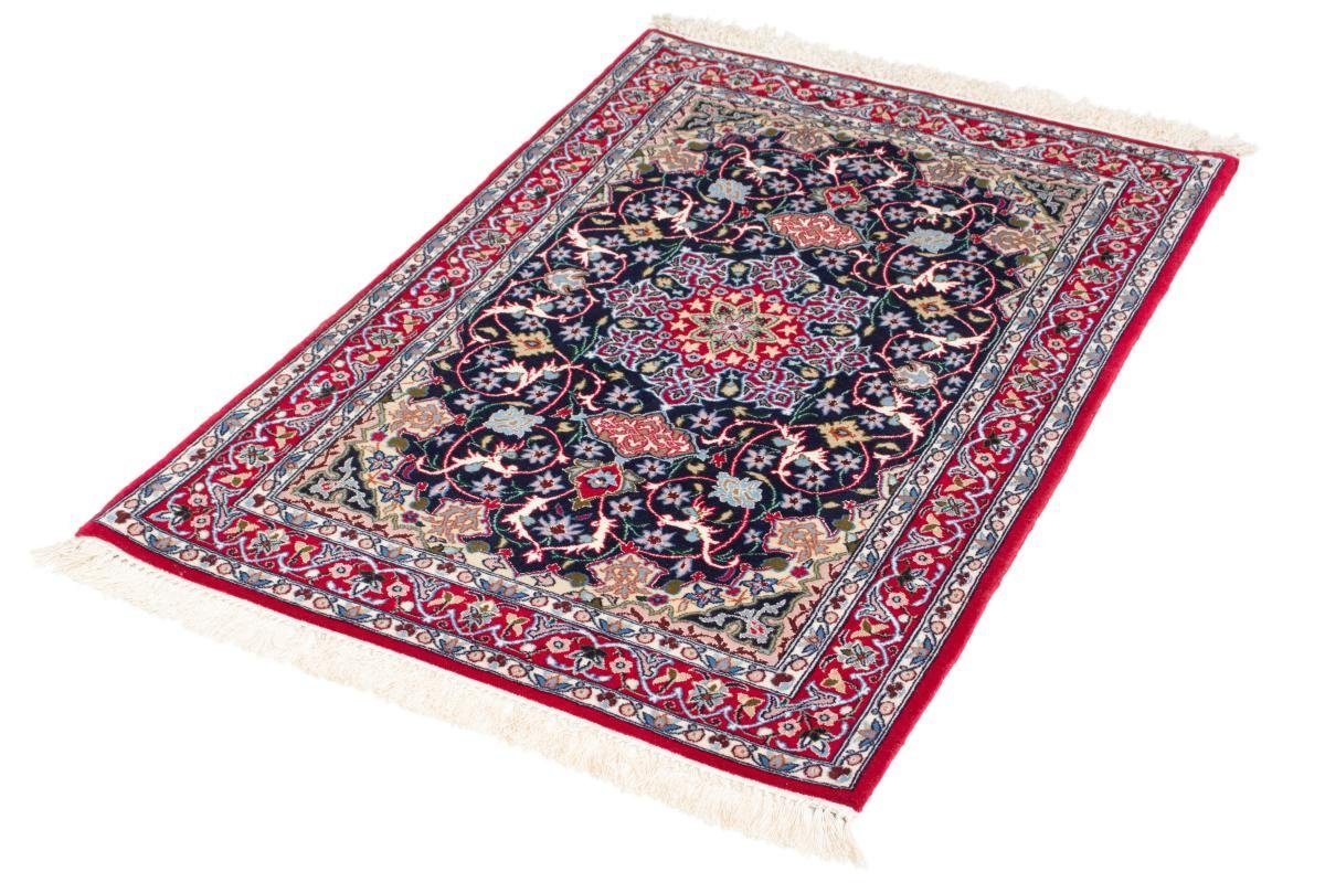 Orientteppich, mm Orientteppich 69x104 Nain Seidenkette Isfahan Handgeknüpfter rechteckig, Trading, Höhe: 6