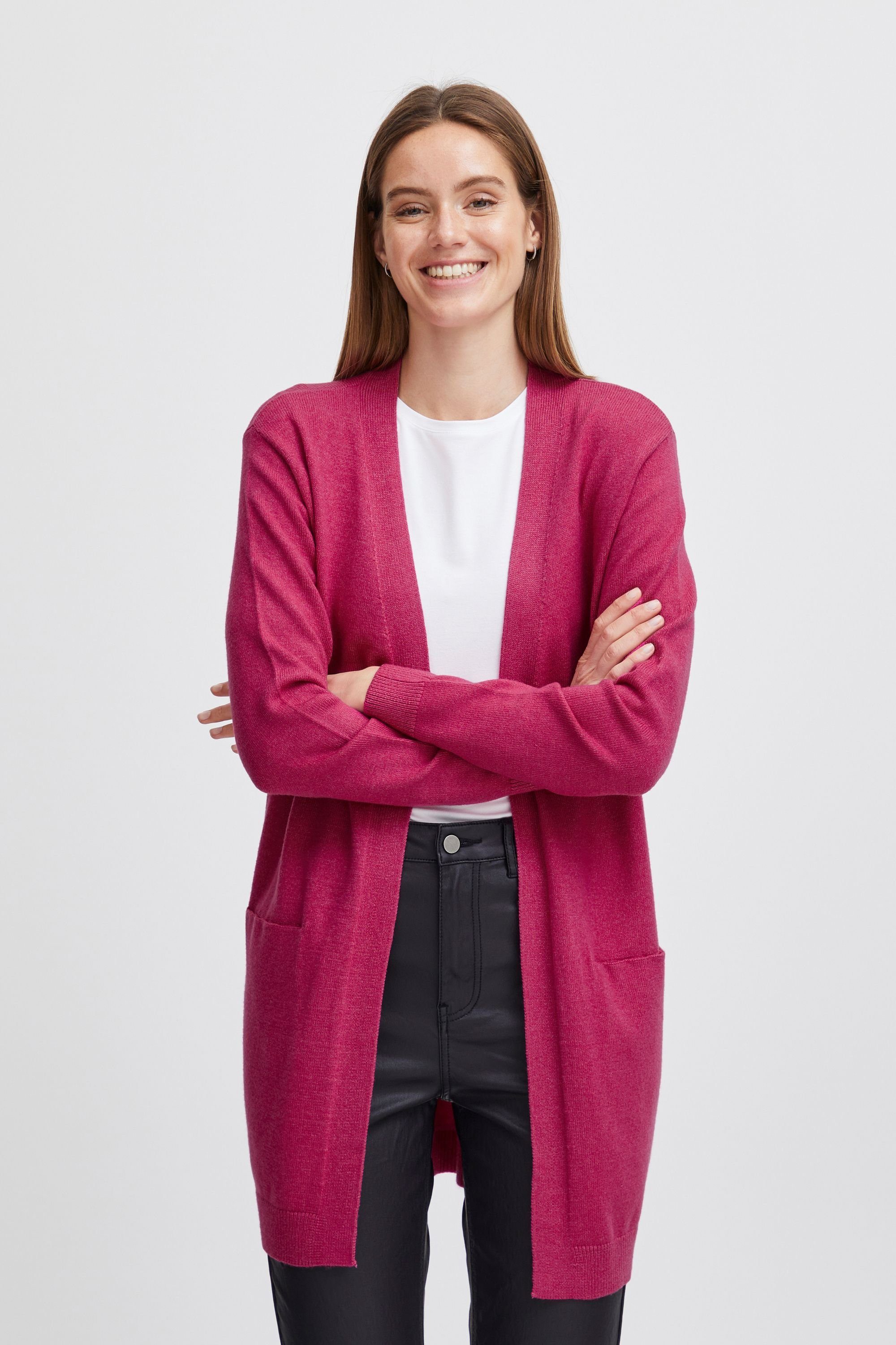 b.young Strickjacke BYNONINA CARDIGAN - 20807327 Very Berry Melange (1823361)