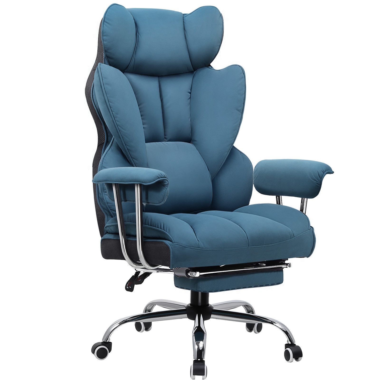GTPLAYER Gaming-Stuhl Gamer Stuhl, Ergonomischer Bürostuhl mit Fußstütze, Gaming Chair mit Federsitzkissen, Gaming Sessel 180kg