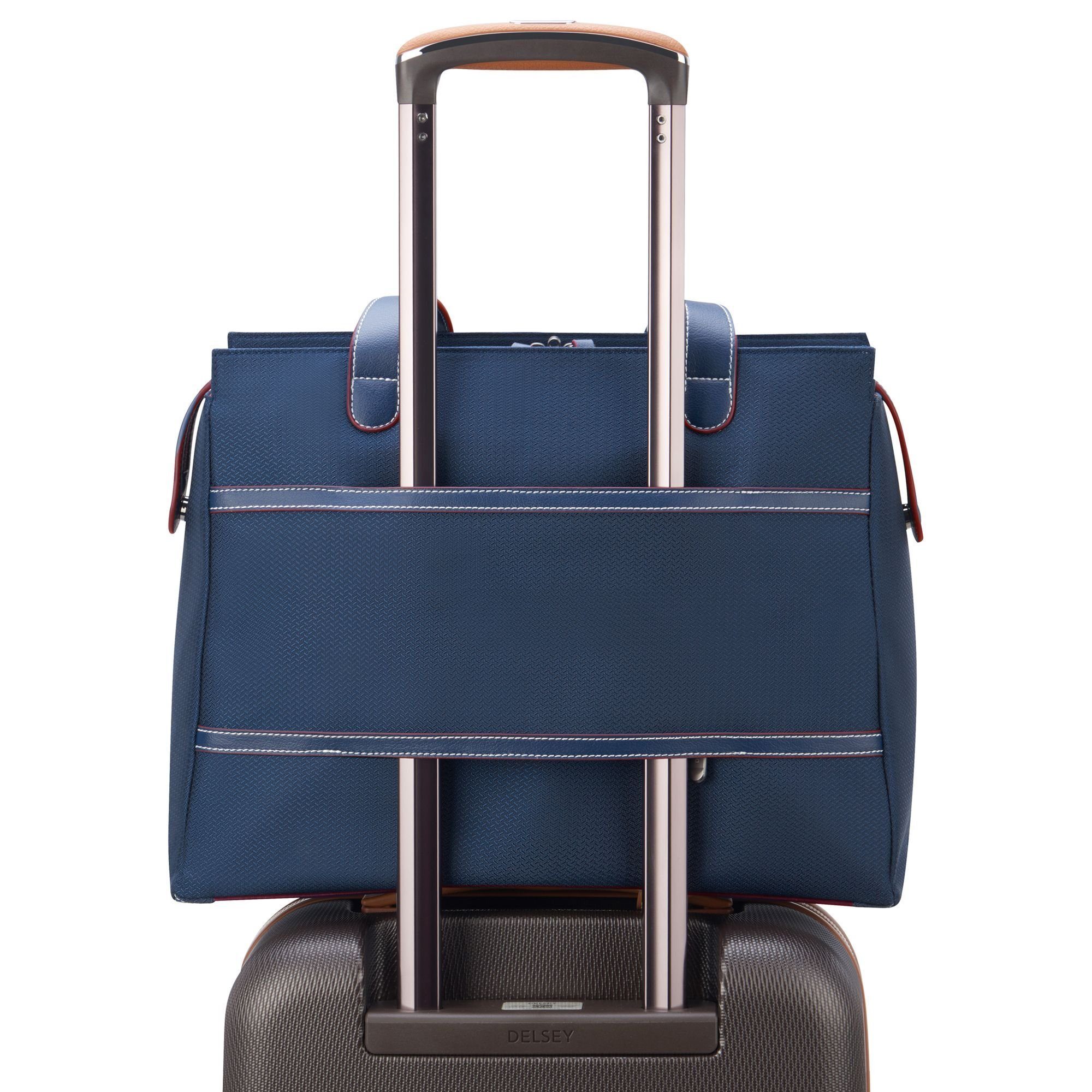 Delsey Schultertasche Chatelet Air Polyester 2.0, blau
