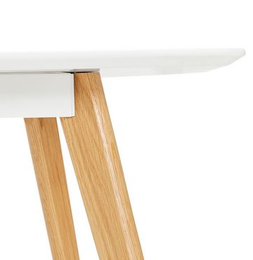 KADIMA DESIGN Esstisch MELKART Esszimmertisch Gastrotisch Holz Weiss