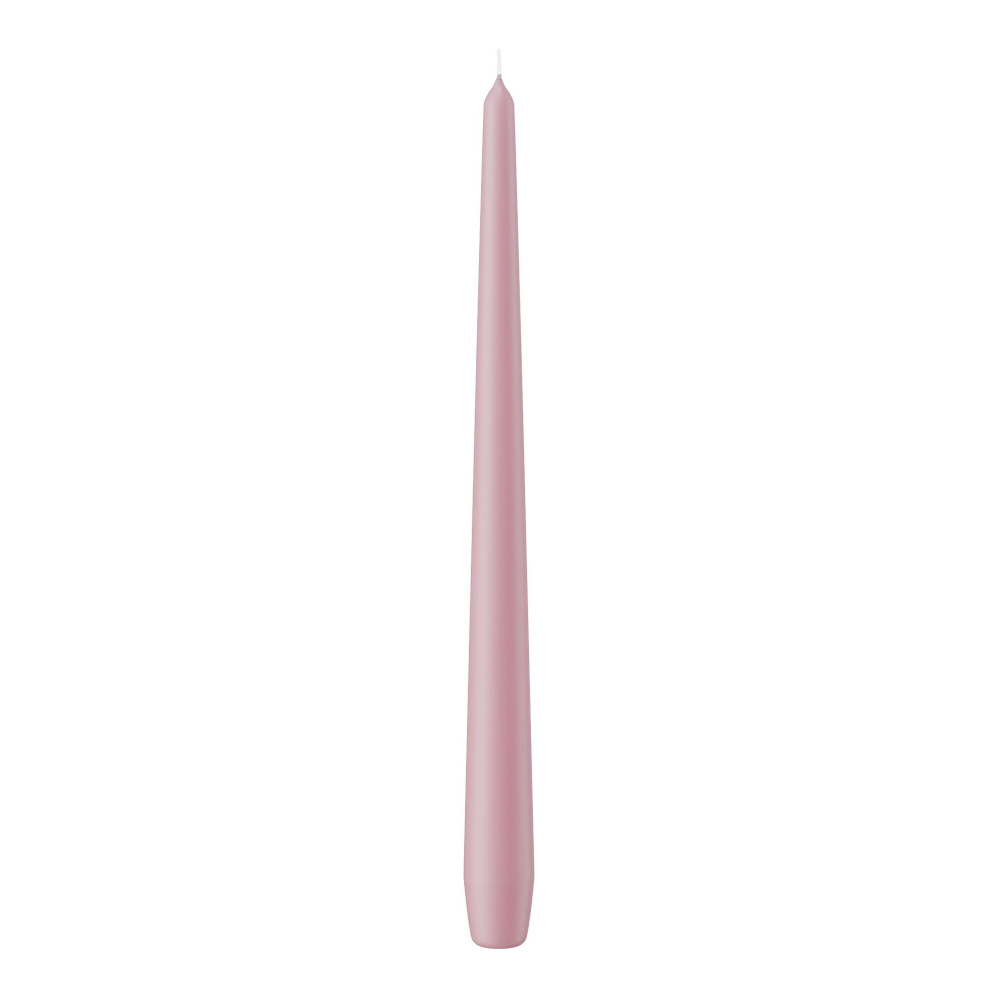 Wiedemann Kerzen Spitzkerze Spitzkerzen Rosa 300 x Ø 25 mm, 12 Stück