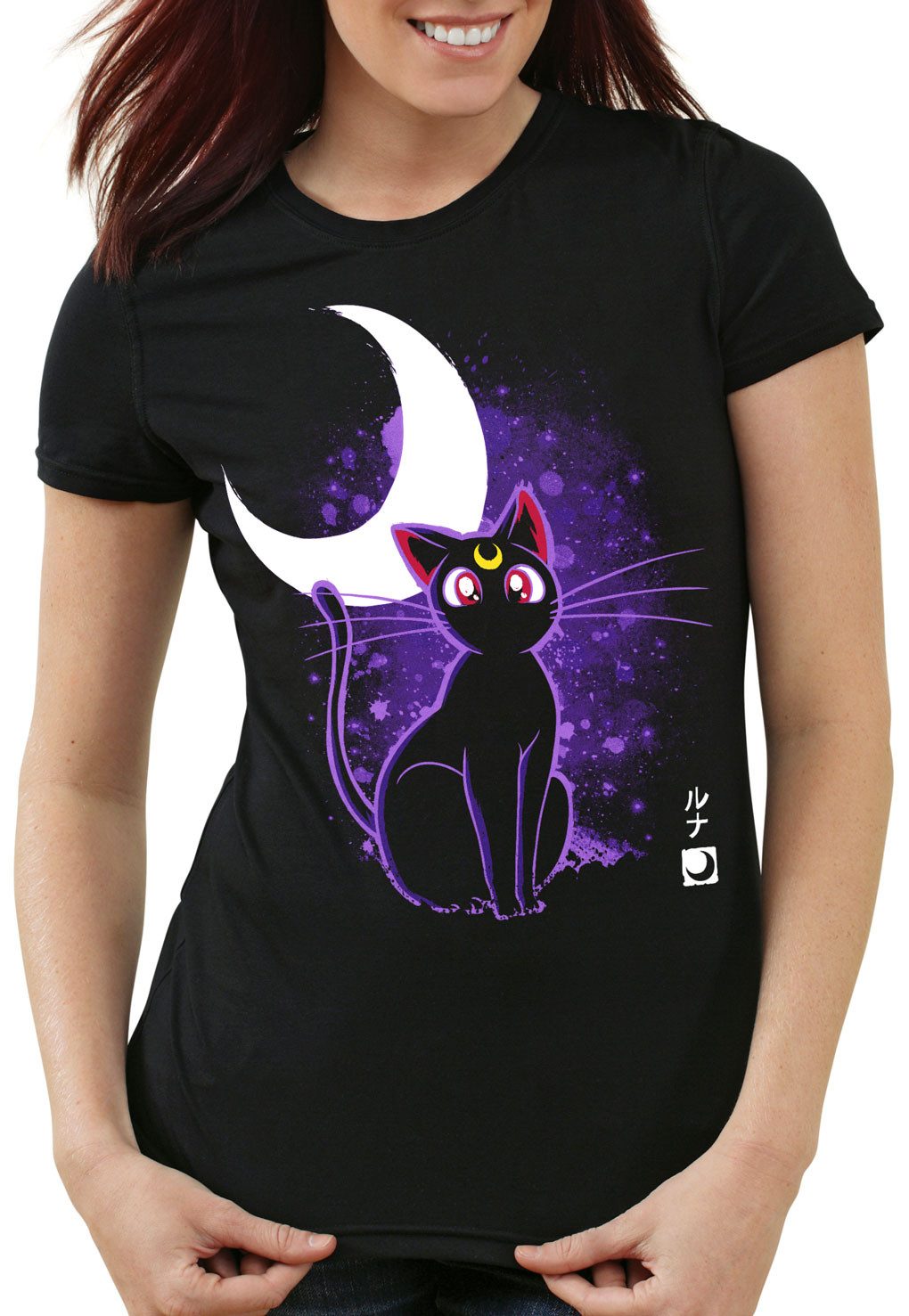 style3 T-Shirt Katze Luna sailor moon günstig online kaufen