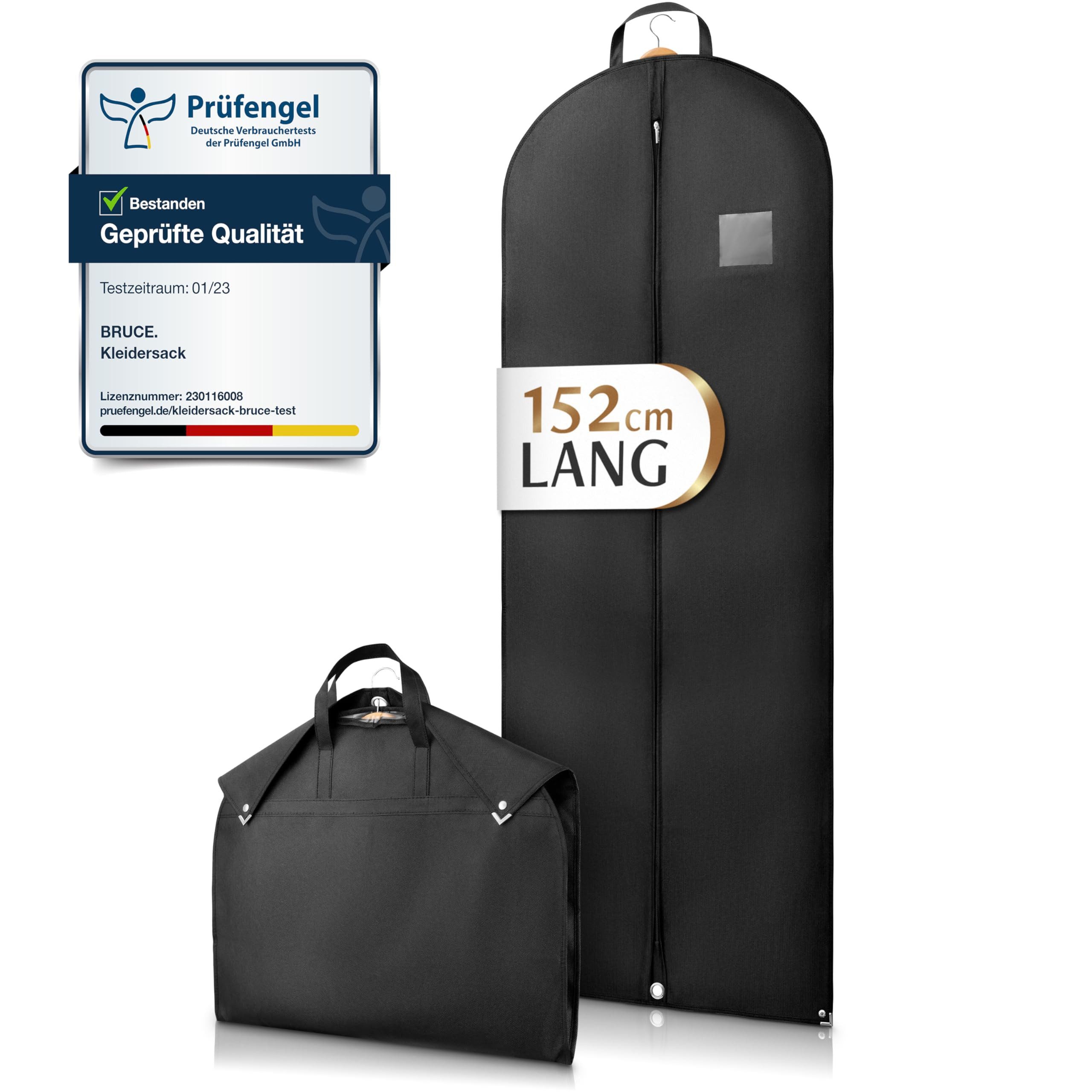 Bruce Kleidersack Optimierte Materialstärke von 120 GSM (Hochwertige Kleiderhülle für Anzug und Kleid) Atmungsaktive Anzugtasche für Reisen