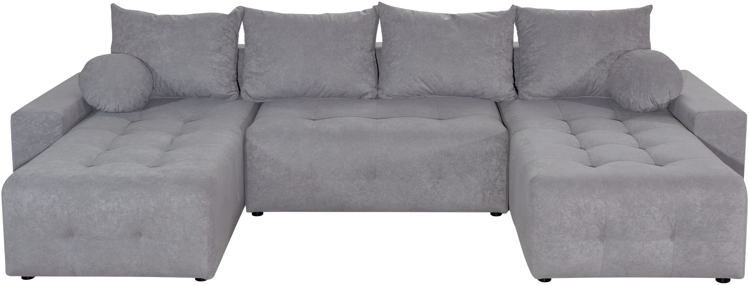 OTTO home Wohnlandschaft Jessy U-Form, B: 313 cm, in Cord & weiteren Bezügen, Schlaffunktion, Bettkasten, Tonnentaschenfederkern-Polsterung