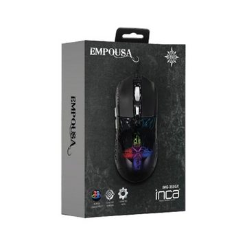 INCA Gaming Maus IMG-355GX 3D RGB Licht 7200 DPI, RGB, 6 Tasten, USB Gaming-Maus