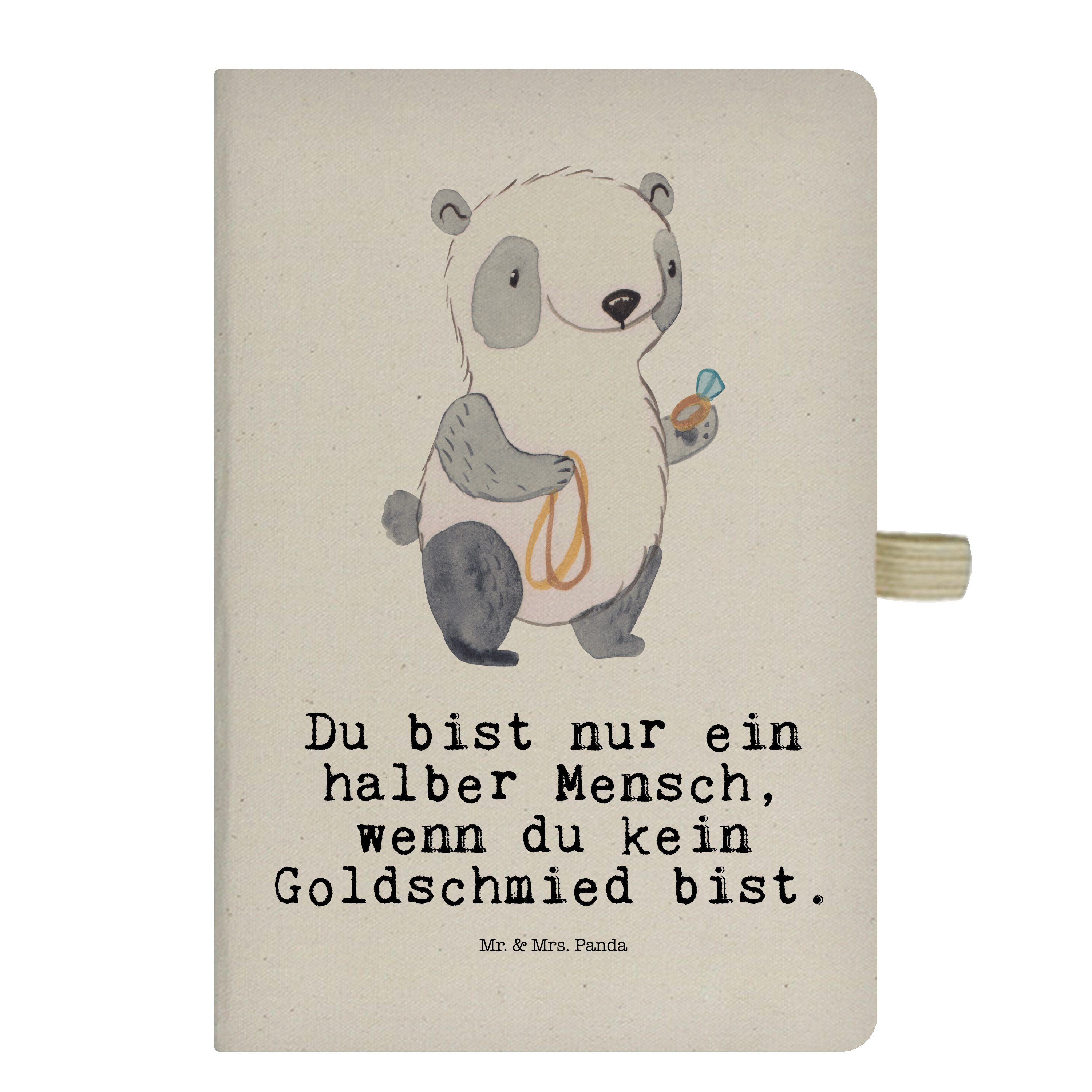- Herz Mrs. mit Notizen, & Goldschmied Geschenk, Panda A Transparent Mrs. - & Notizbuch Mr. Mr. Adressbuch, Panda