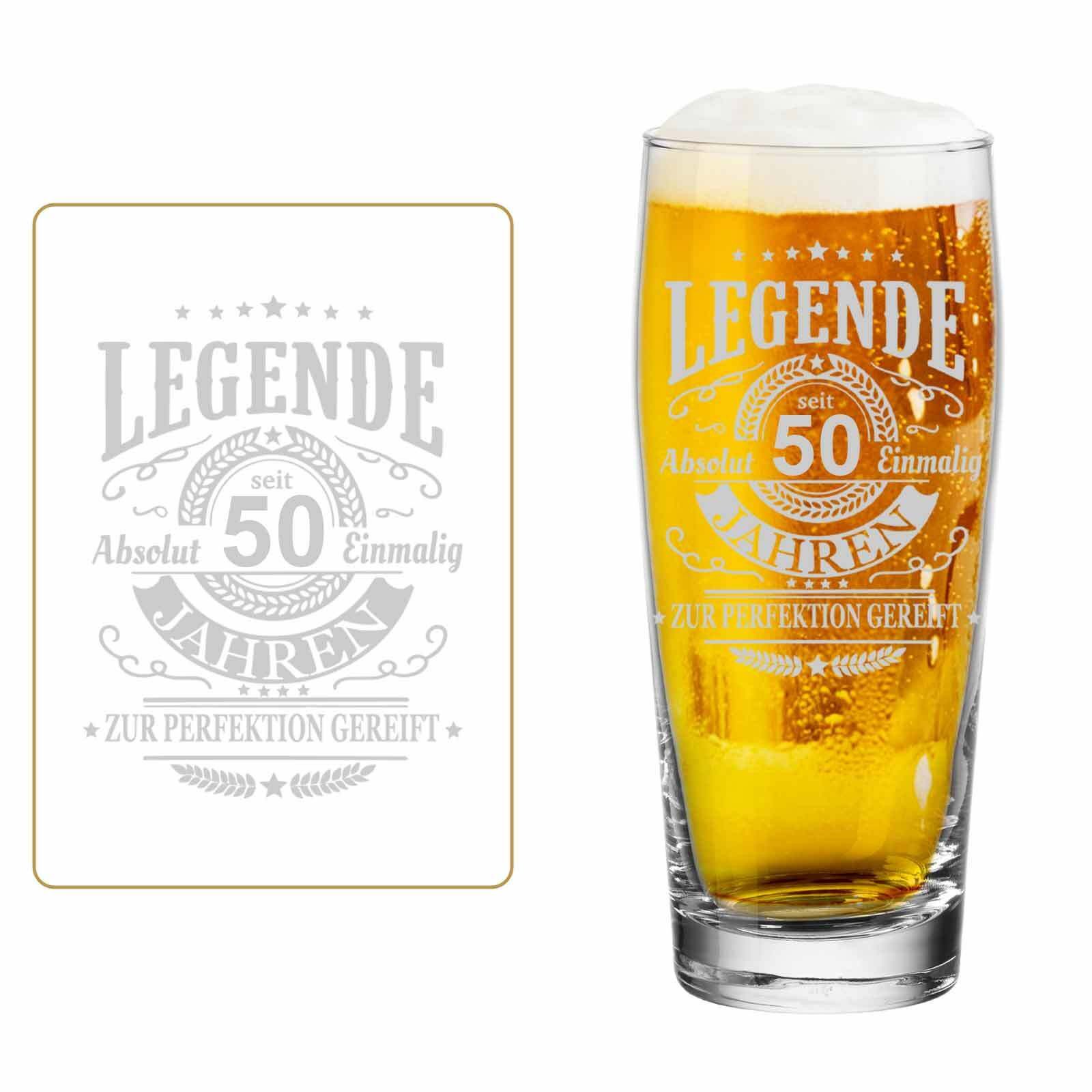 LUXENTU Bierglas Legende seit 50 Jahren, 1-tlg., Glas