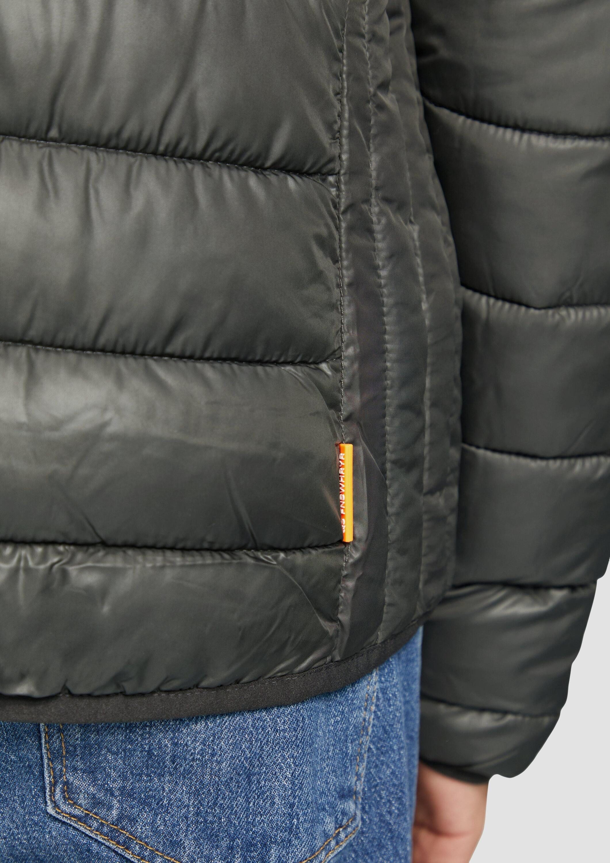 QS Winterjacke Outdoor-Jacke Gesteppte Outdoor-Jacke mit Kapuze