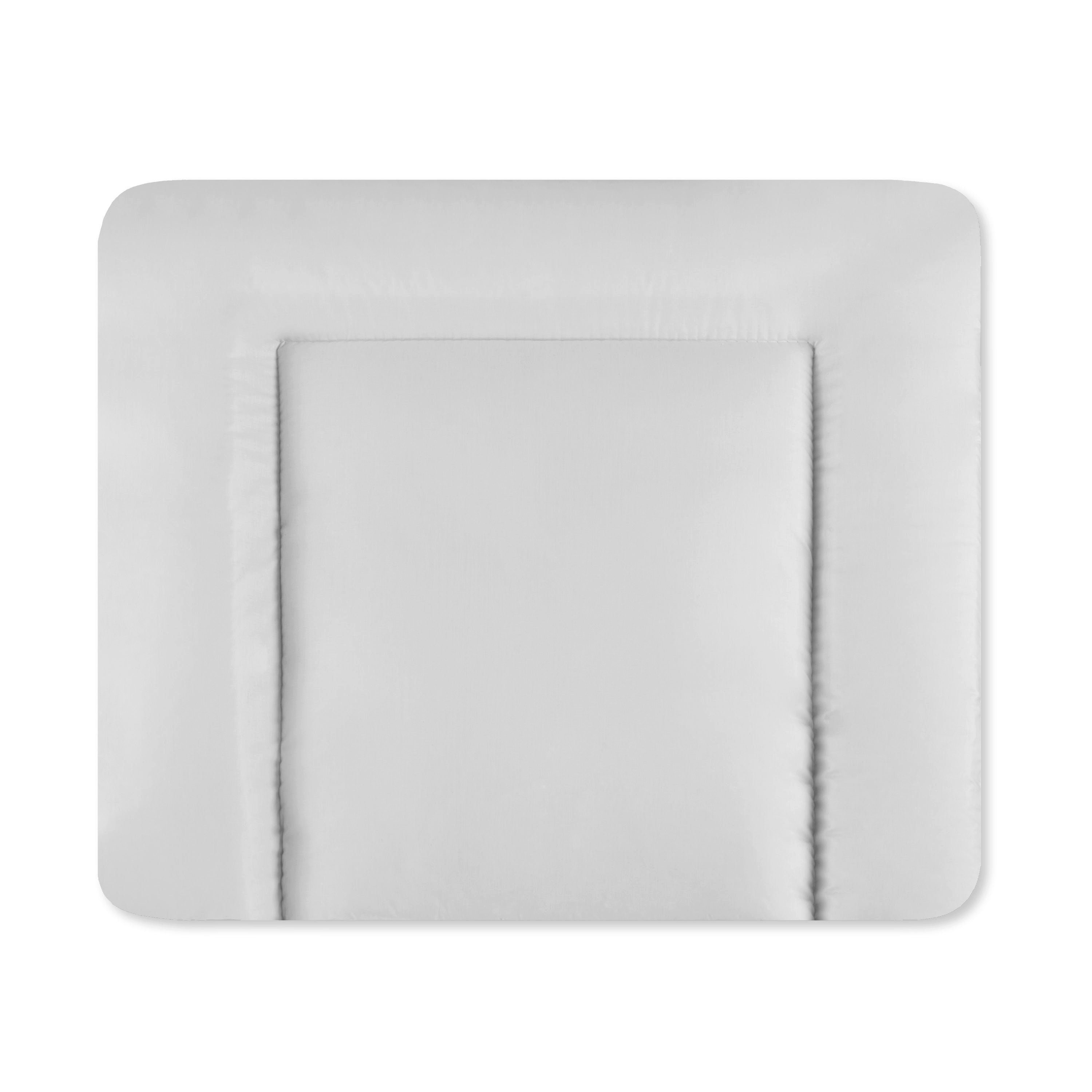 Julius Zöllner Wickelauflage Folie uni hellgrau Softy 65x75 (1-tlg), Wickelauflage Wickeltischauflage Bezug