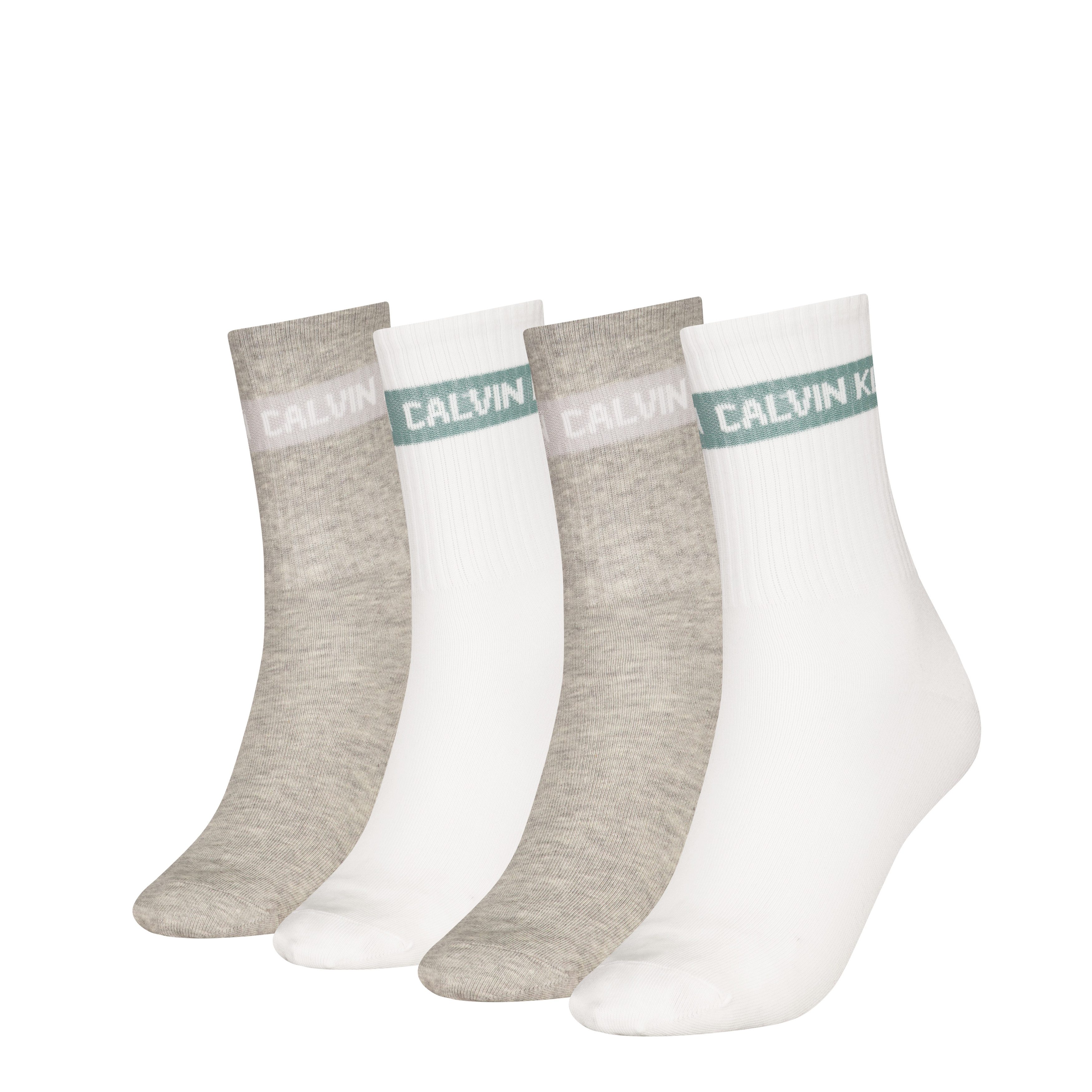 Socken CKJ WOMEN SOCK 4P GIFTBOX STRIPE LOGO