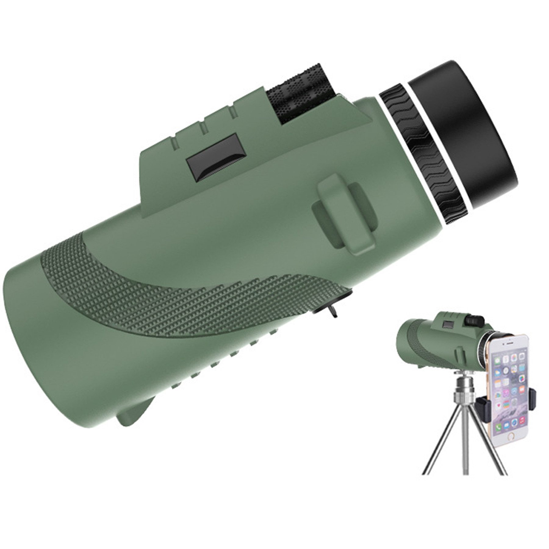 Mutig 80x100 Zoom, Monokulare Teleskop Fernrohr Monokular Monokular (mit Smartphone-Halterung &Stretchable Stativ für Vogelbeobachtung Jagd)