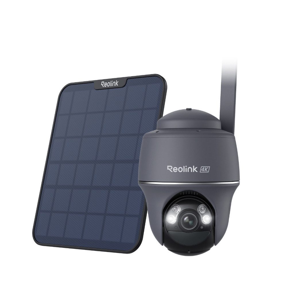 Reolink Überwachungskamera Akku Go PT Ultra+Solarpanel 4G LTE (Außenbereich, 8MP,4K,Intelligente Erkennung,355°&140° PTZ)